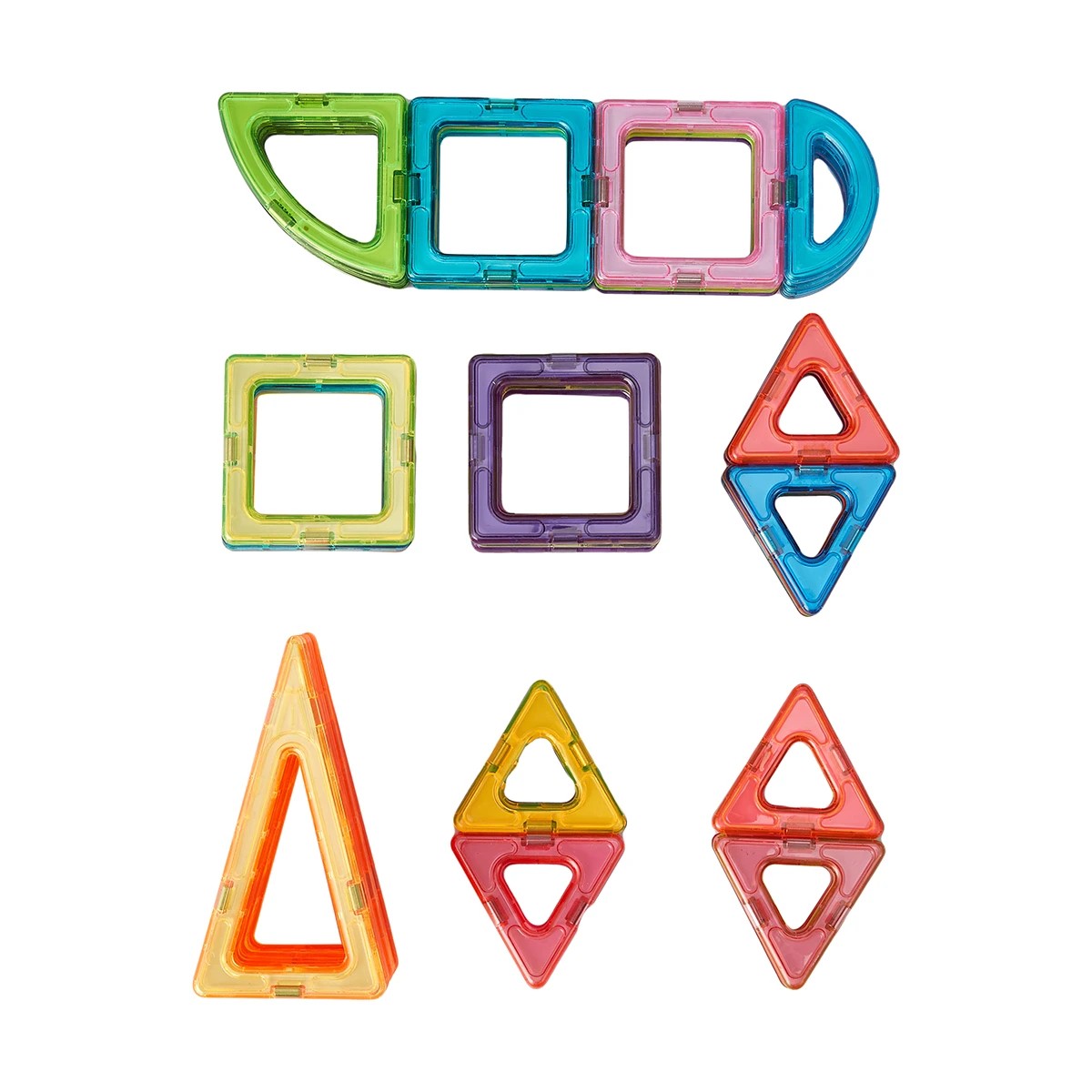 8 50 Piece Magnetic Tiles Playset, 8 of 11