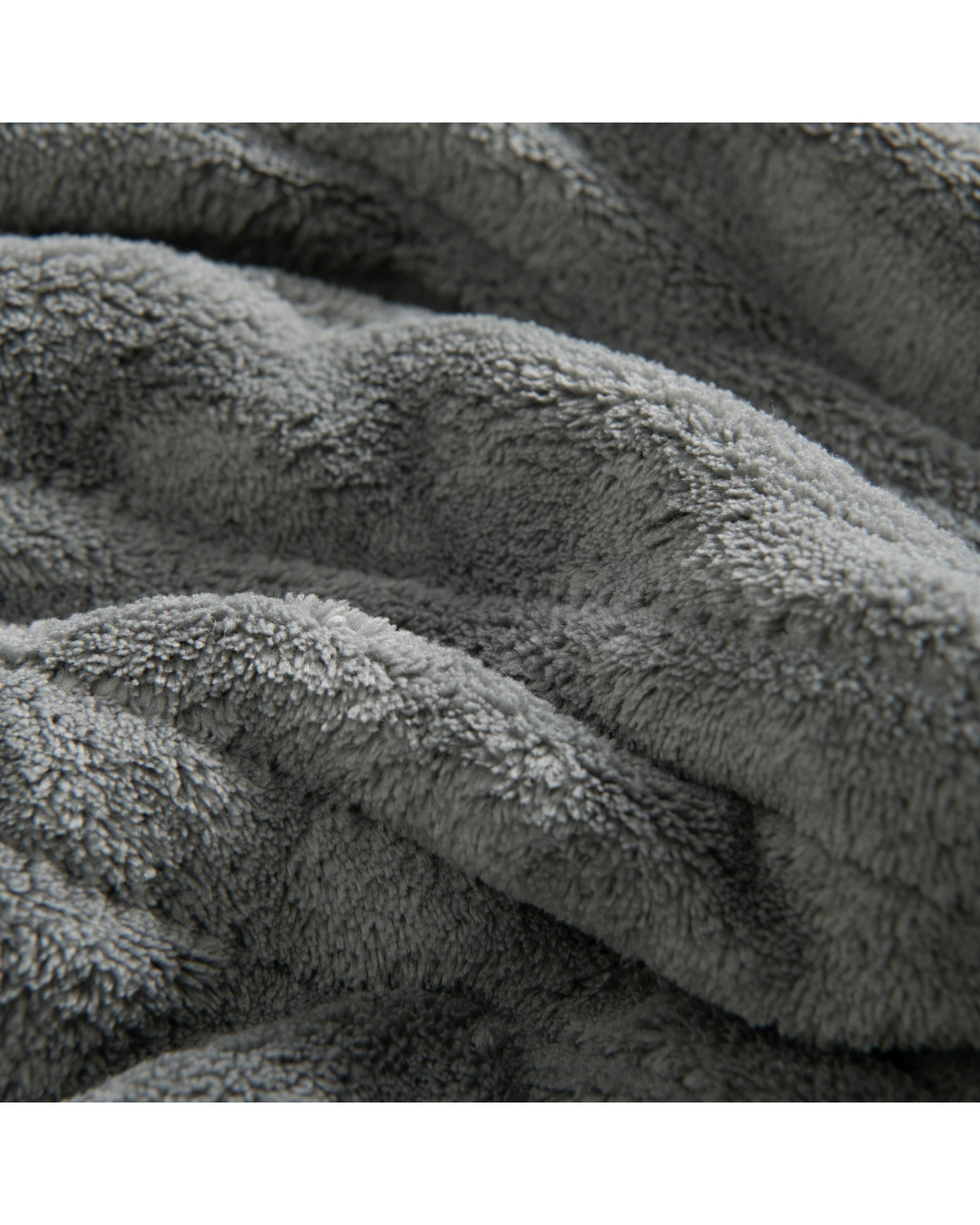 3 Dreamaker Kingston Coral Fleece Electric Heated Throw Blanket 130x160cm - Silver, 3 of 7