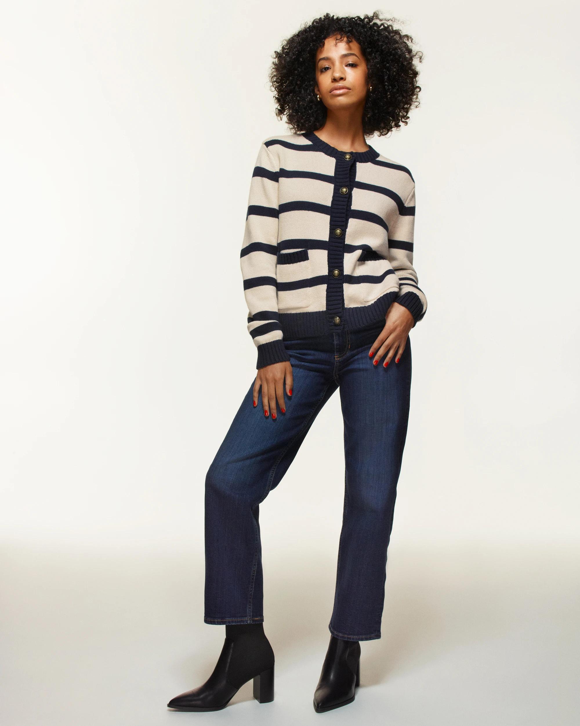 6 Target Petites Straight Ankle Length Denim Jeans - Alexa DARK WASH, 6 of 6