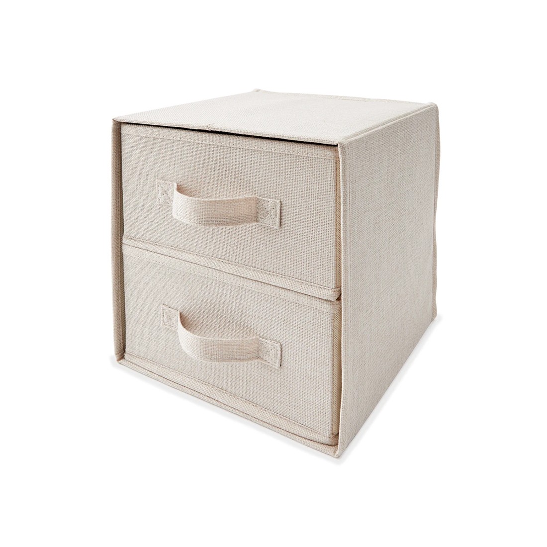 3 Linen Look Drawer Set - Beige, 3 of 9