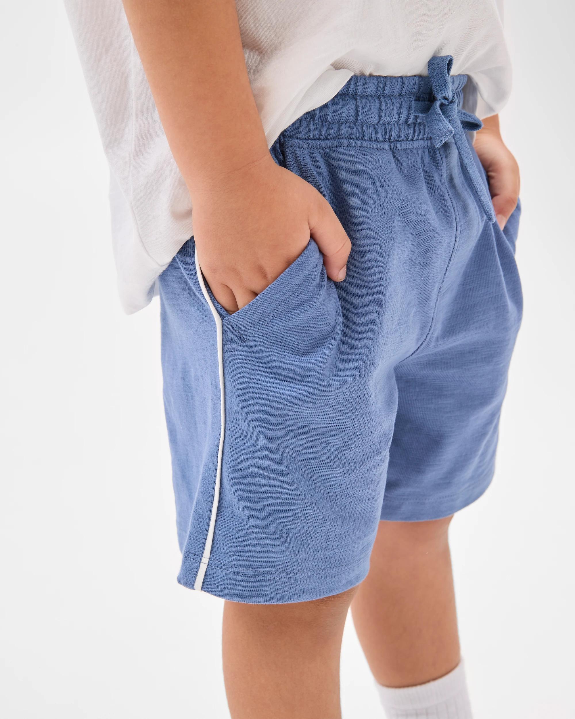 2 Target Australian Cotton Side Stripe Shorts BLUE, 2 of 5