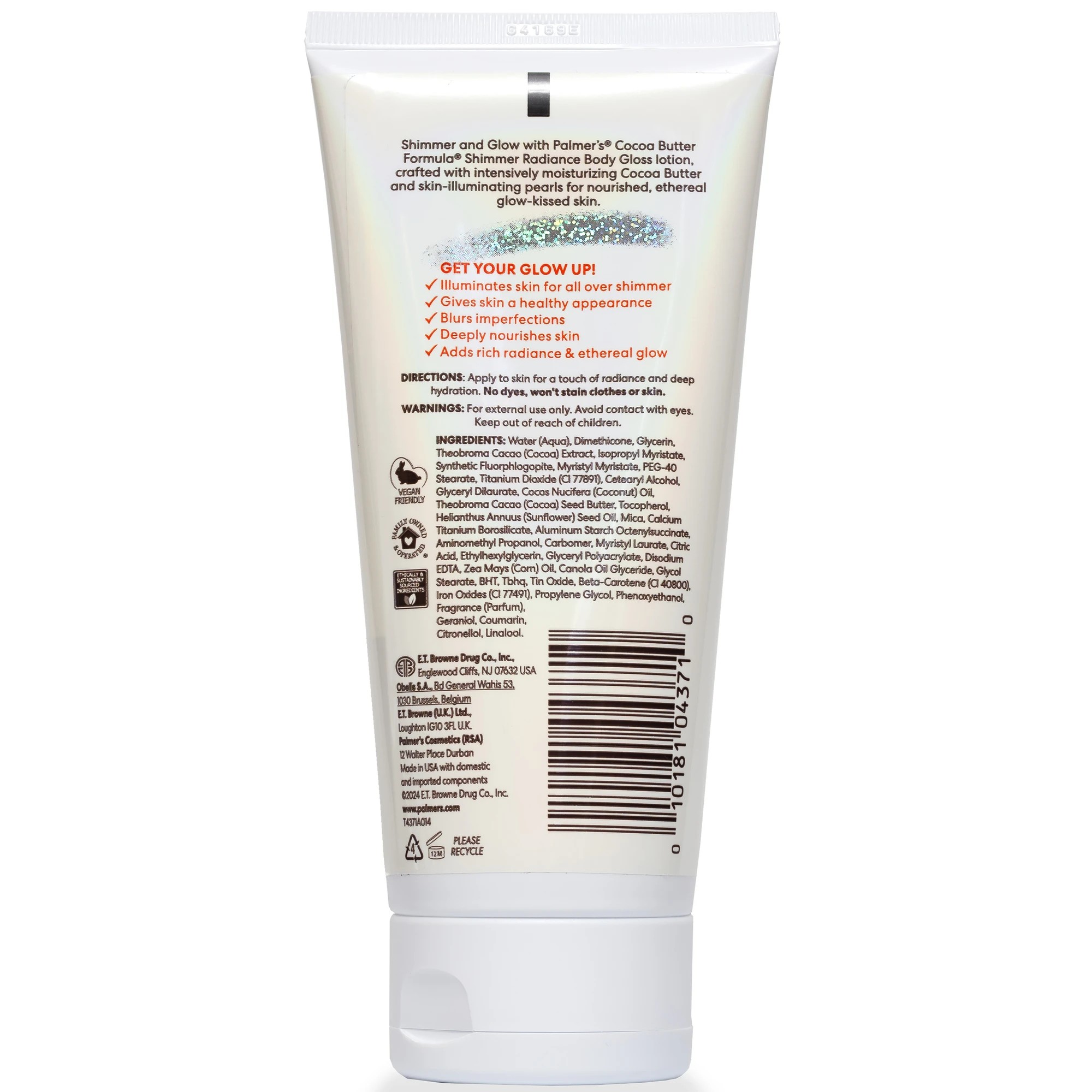 2 Palmers Palmer's Cocoa Butter Shimmer Radiance Body Gloss 155ml - Vitamin E - White, 2 of 5