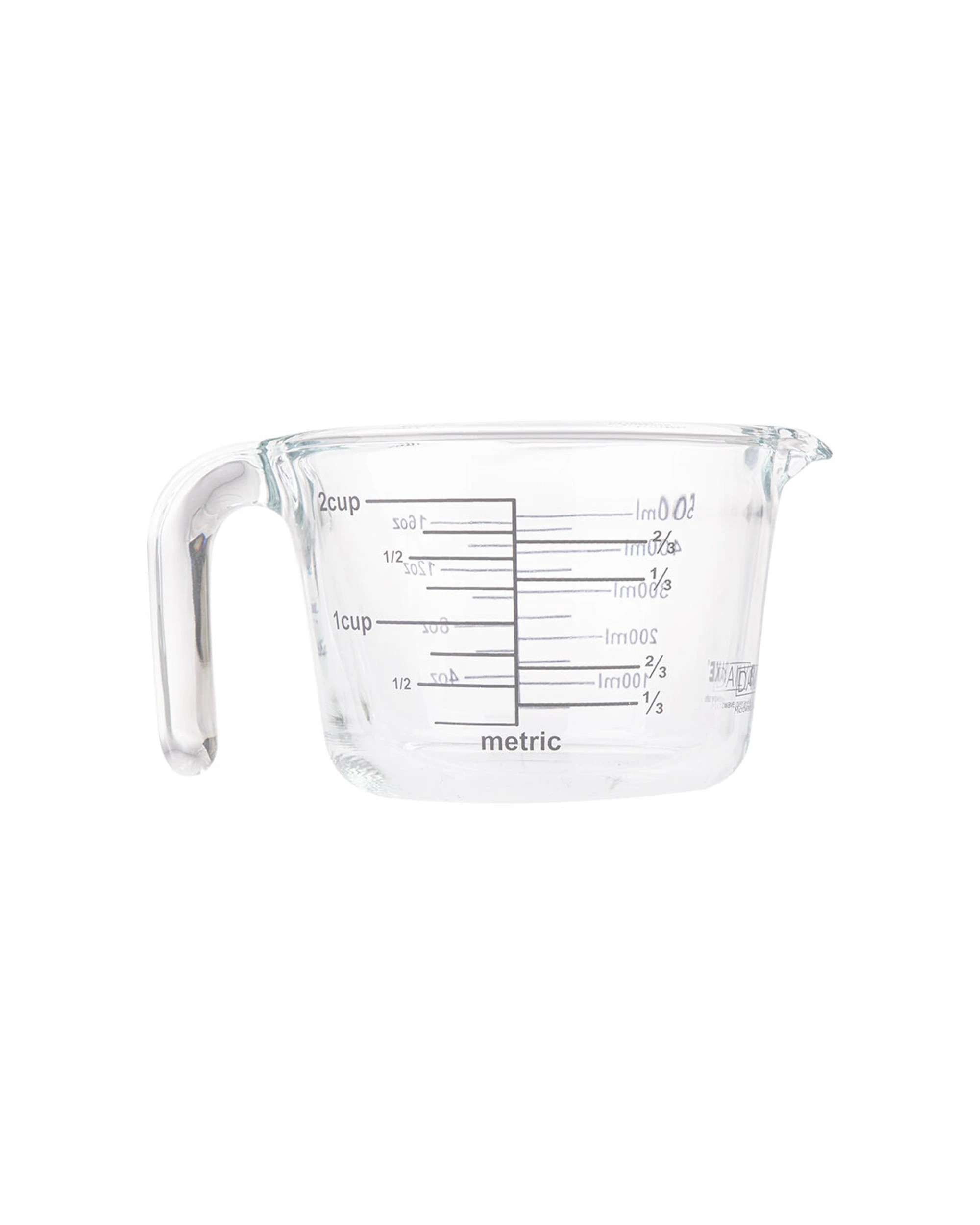 3 Daily Bake Borosilicate Glass 2-Cup 500ml Kitchen Measure Jug Utensil - Clear, 3 of 8