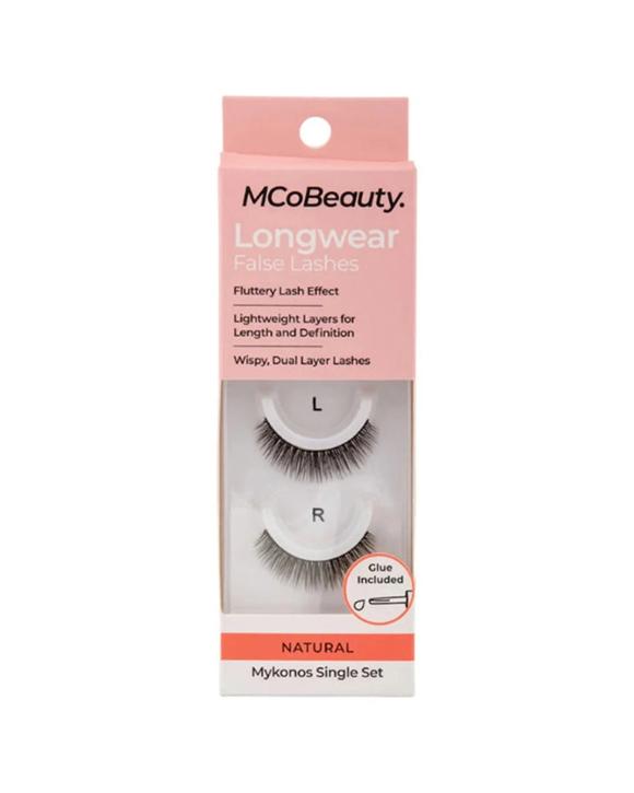 MCoBeauty Longwear False Lashes Mykonos Single Set Eyelash Extensions
