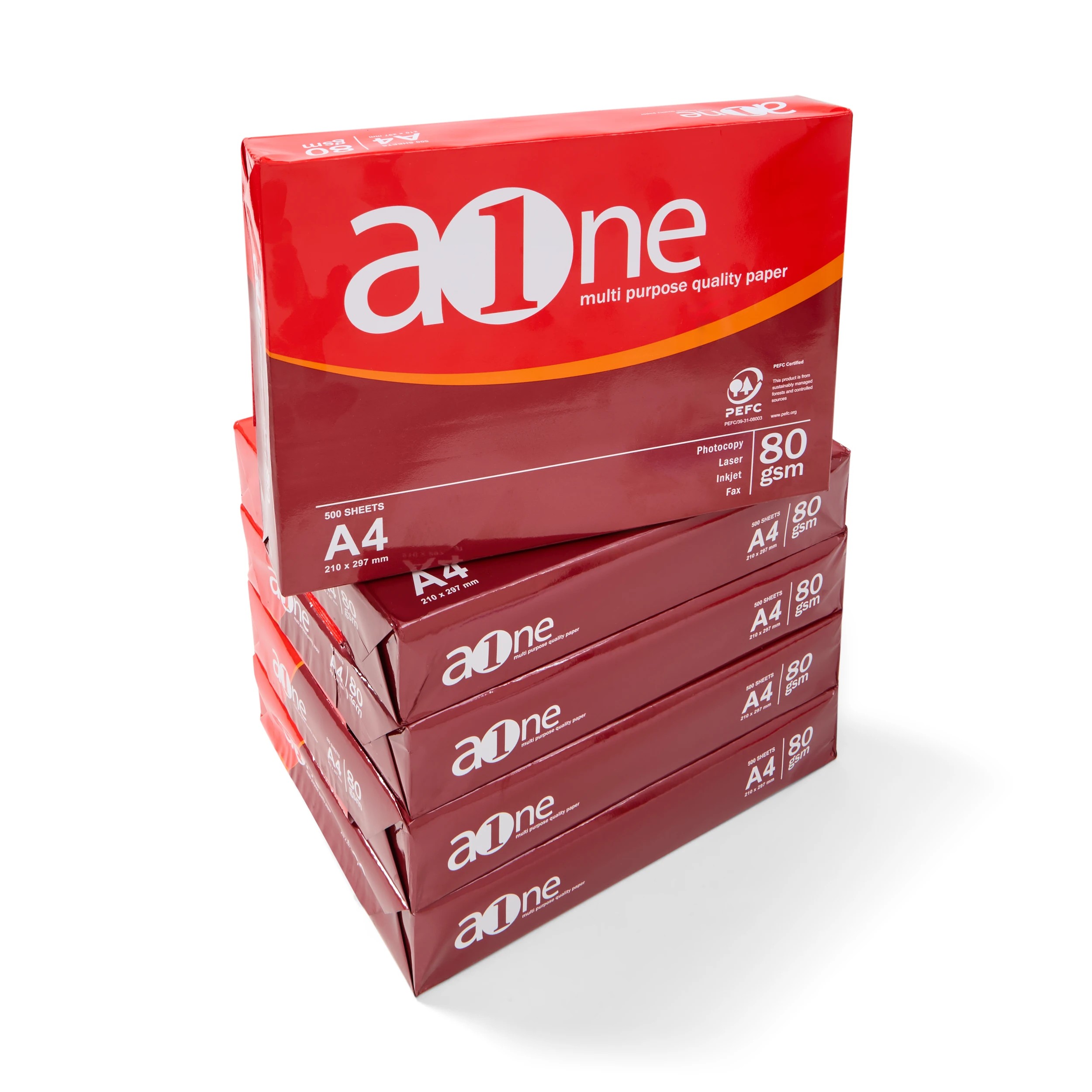 2 A-One Copy Paper 80GSM Carton - 5 Reams, 2 of 3