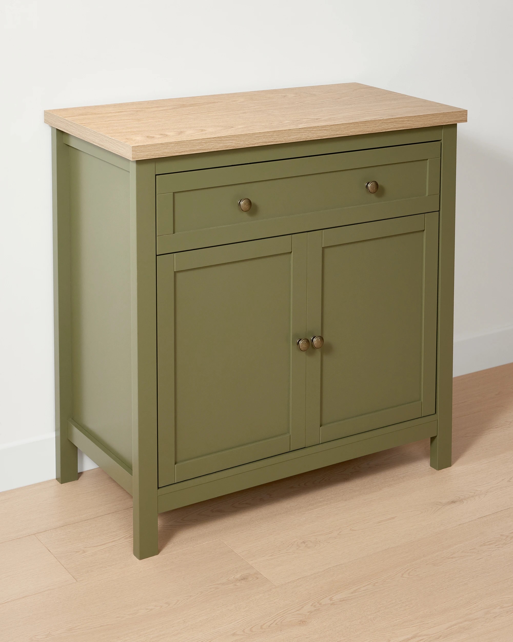 2 Oliver 2 Door Cabinet with Drawer, 2 of 9