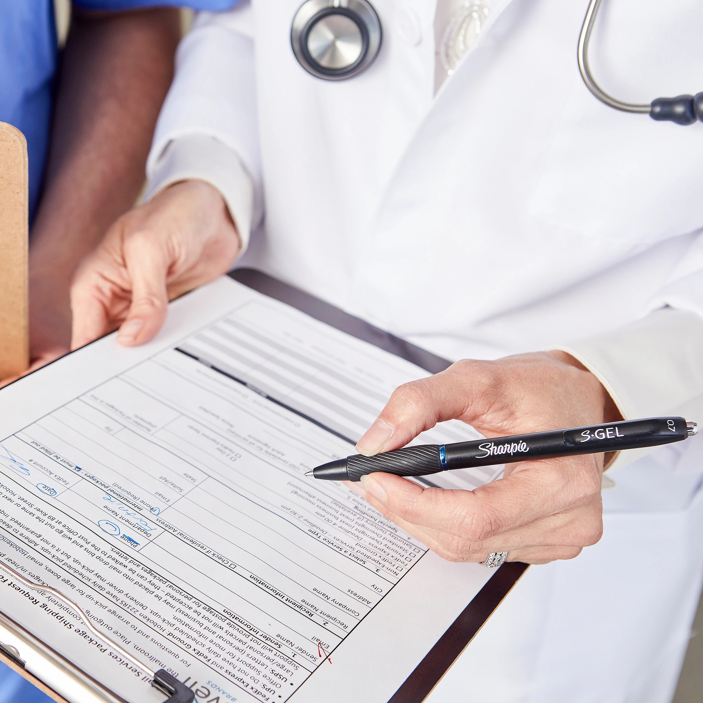 6 2 Pack Sharpie Retractable 0.7mm Gel Pen - Blue, 6 of 10