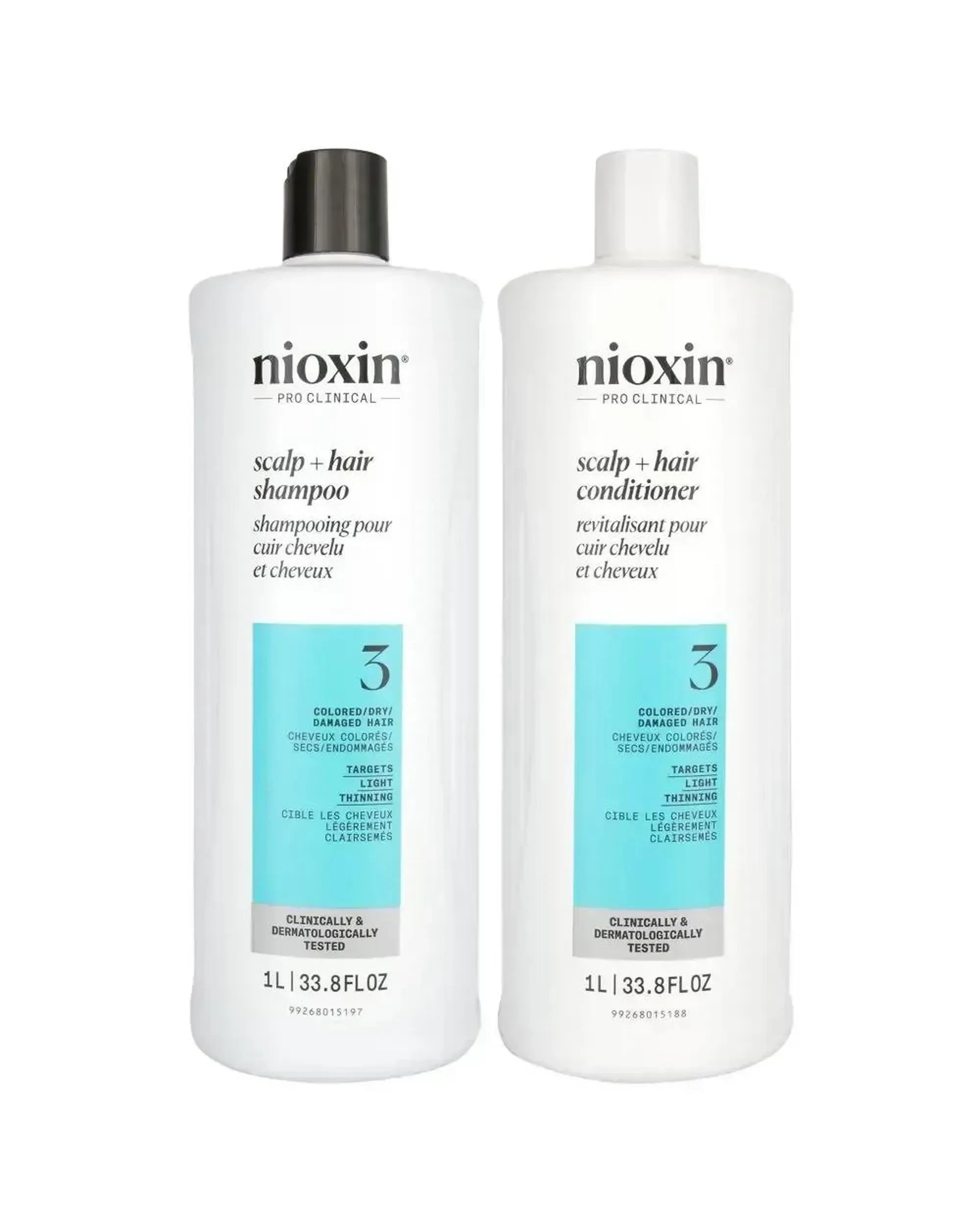 1 Nioxin System 3 Scalp & Hair Shampoo & Conditioner 1000mL Set, 1 of 5