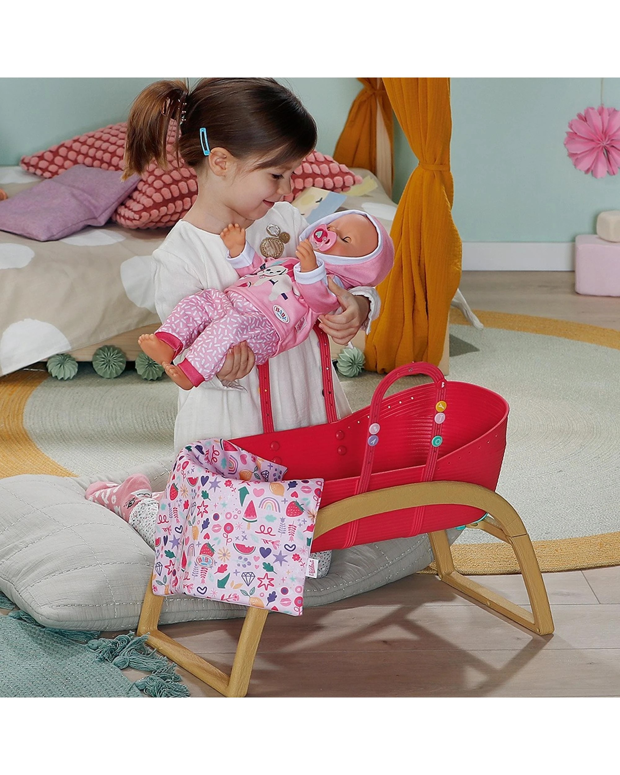6 Baby Born 3 in 1 Bassinet with Pinplay, 6 of 8