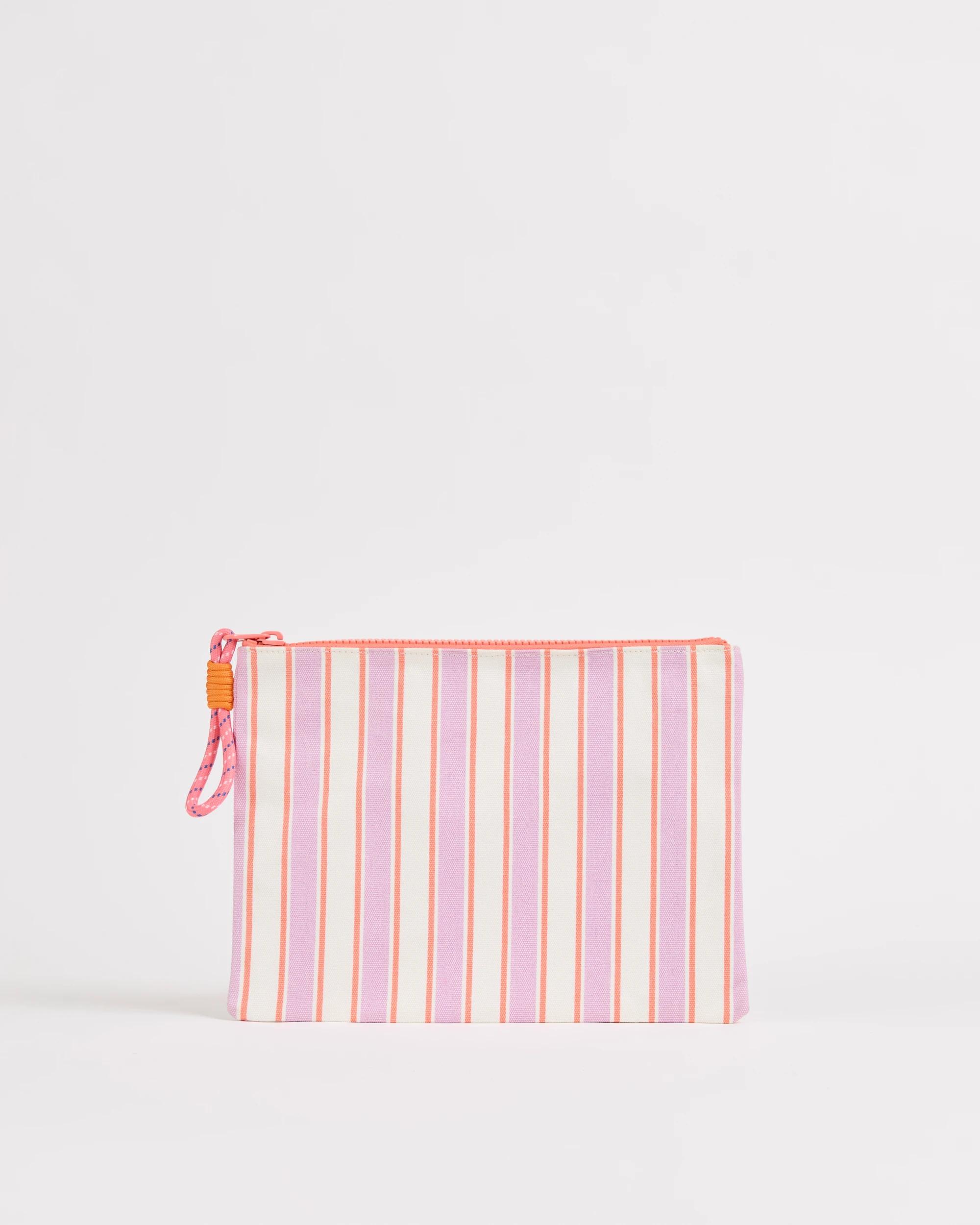 1 Target Kids Printed Canvas Swim Bag STRIPED PINK, 1 of 2