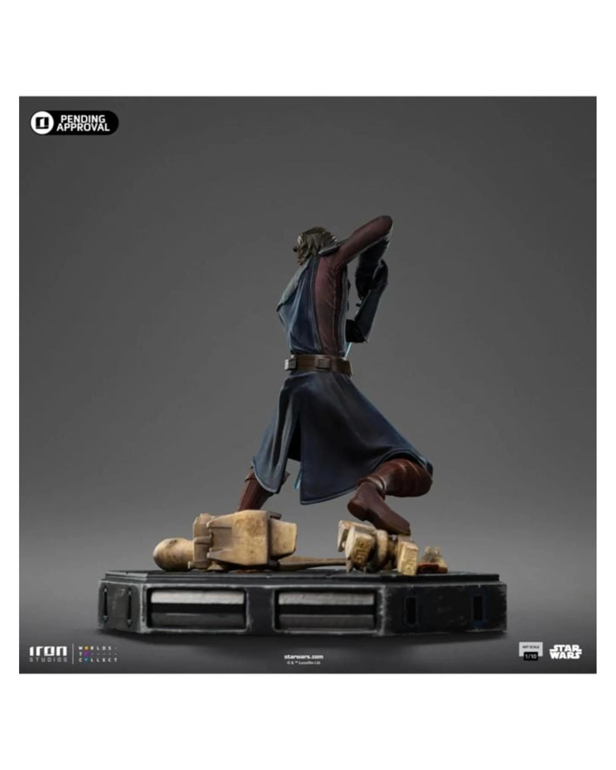 2 Star Wars Clone Wars Anakin Skywalker 1:10 Scale Statue, 2 of 5