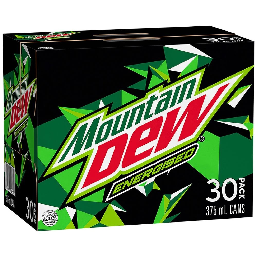 1 Mountain Dew Cans 375mL 30 Pack, 1 of 3