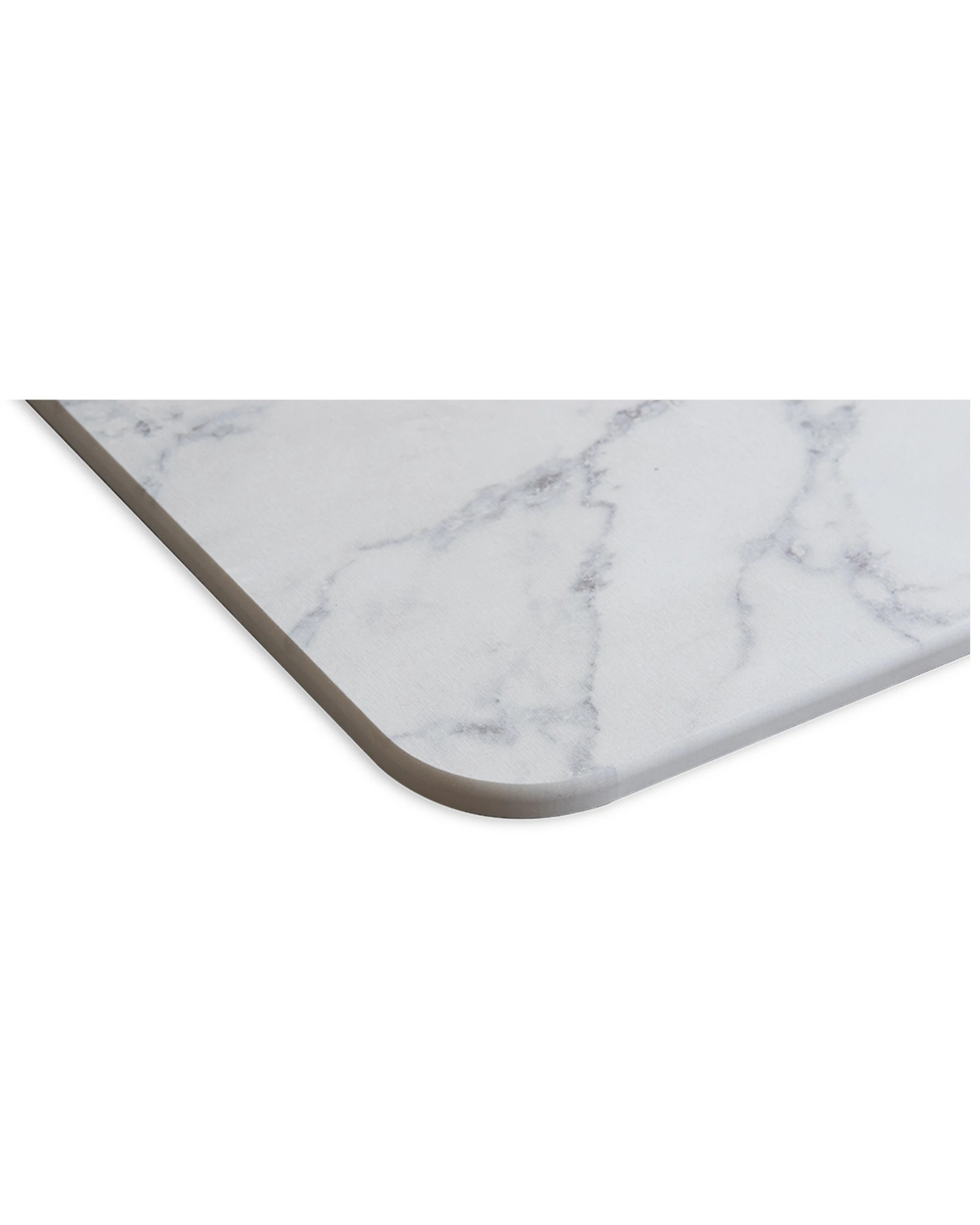 2 Algodon Dri Moisture Water Absorbing Bath Stone Mat Marble 60x39cm
 - White, 2 of 3