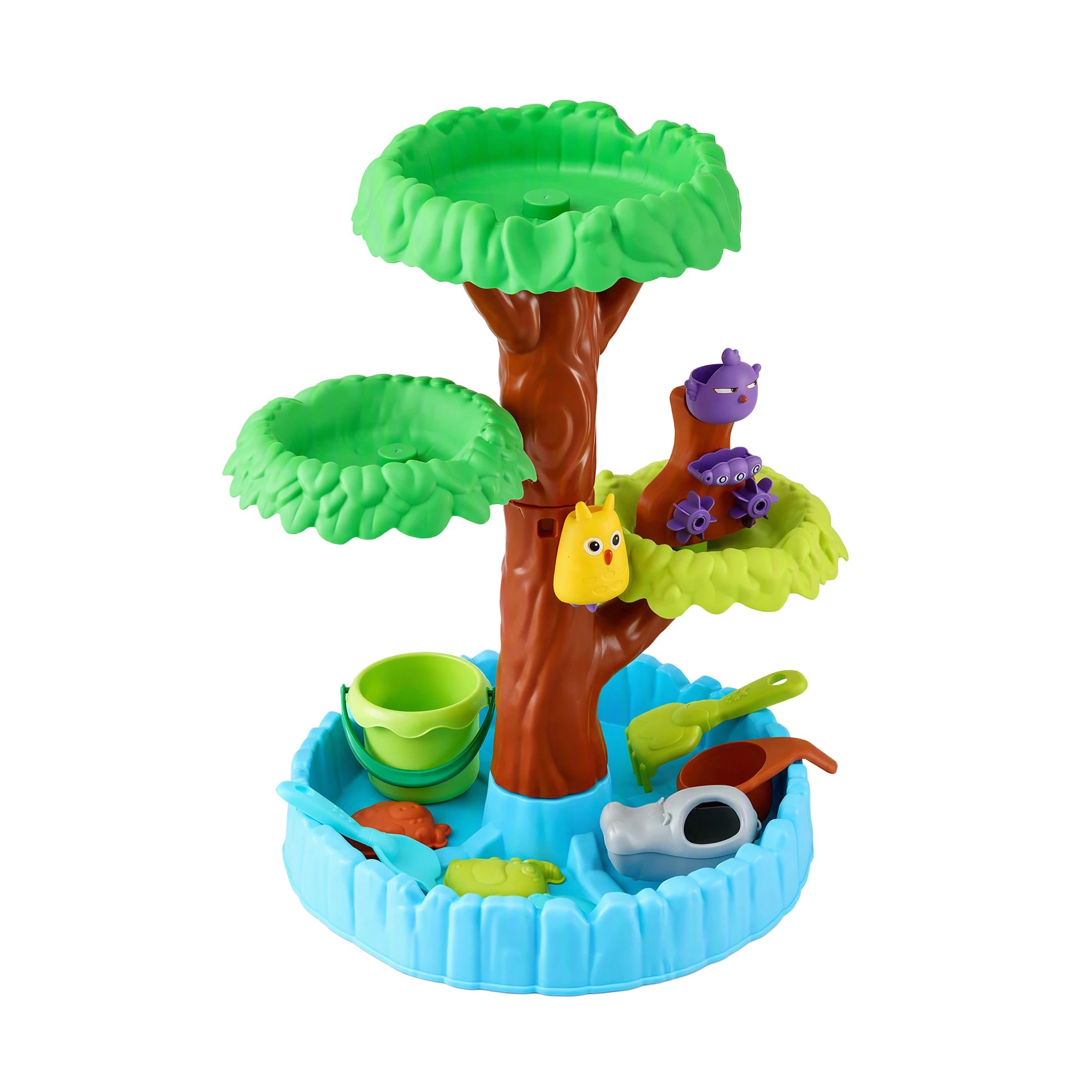 3 Keezi Tree Water Table Kids Sandpit Toys Set with Waterfall Water Wheel Molds for Sand Snow Play 52cmx62cm - Multi, 3 of 8