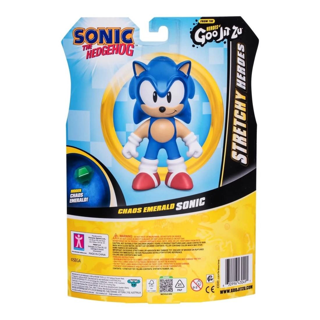 6 Heroes of Goo Jit Zu Sonic the Hedgehog: Chaos Emerald Sonic Toy, 6 of 6
