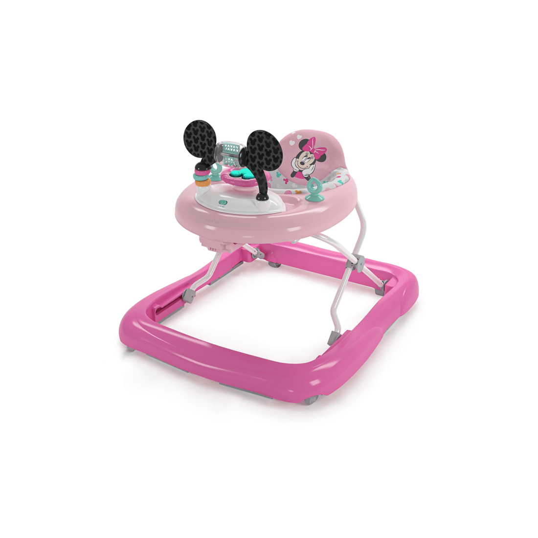 1 Bright Starts Disney Minnie Mouse Foldable Baby Walker With Music & Play Toys 6m+
 - Pink, 1 of 9