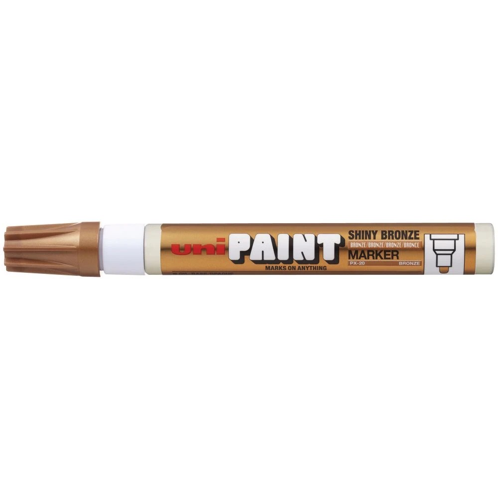 2 Uni PX-20 Paint Marker Shiny Bronze, 2 of 3