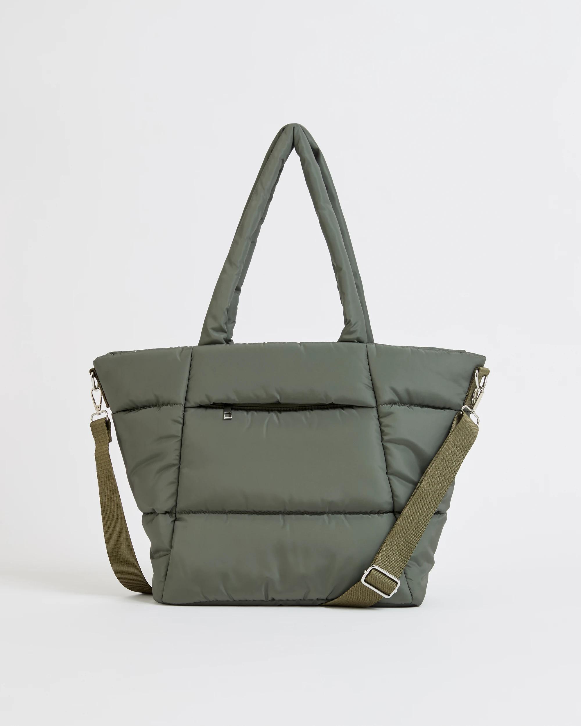 1 Target Woman Active Quilted Tote Bag BURNT OLIVE, 1 of 2