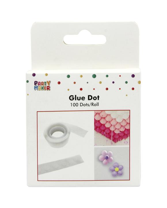 Partyrama Balloon Decoration Sticky Glue Dots Roll of 100