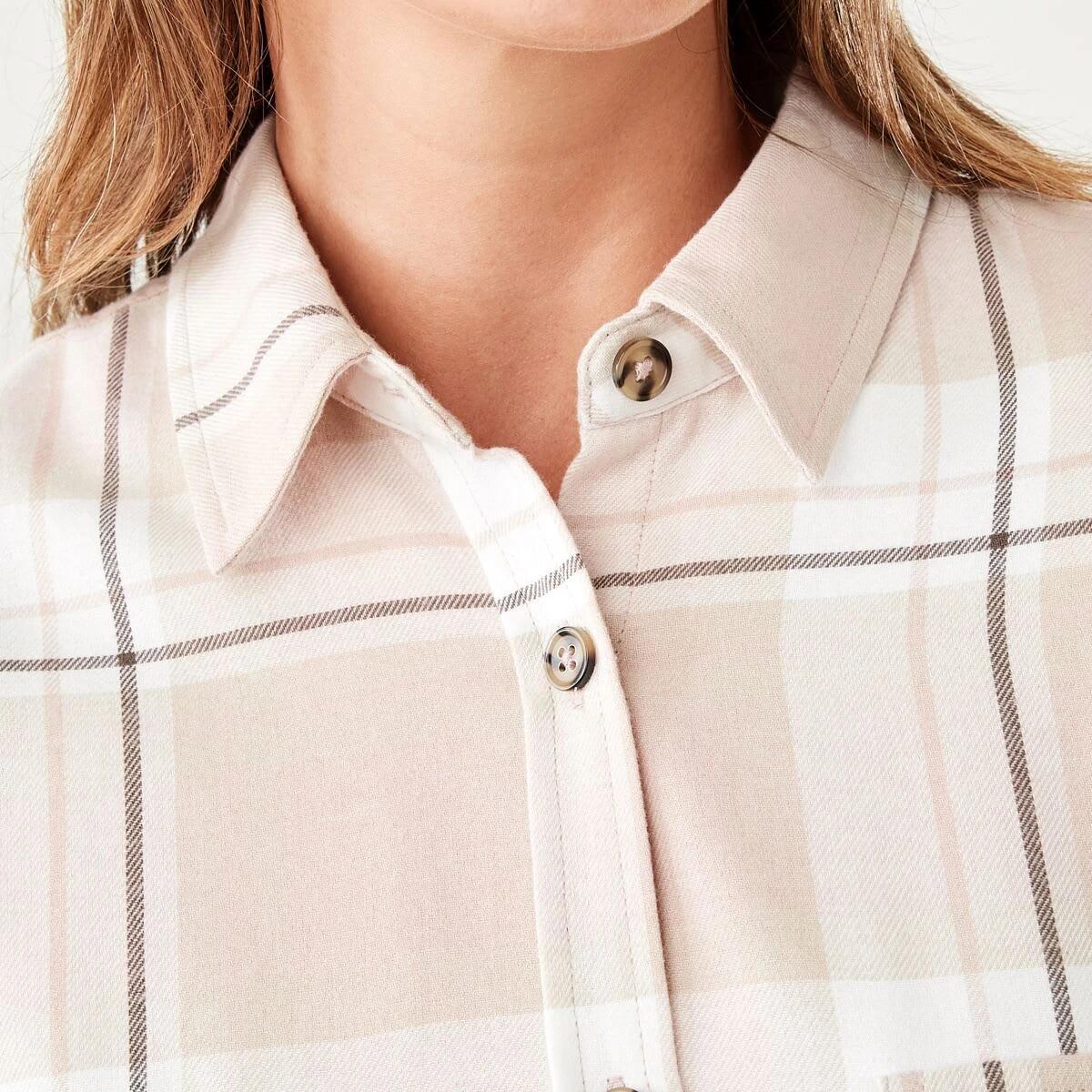 6 Long Sleeve Brushed Check Shirt Pink Check, 6 of 9
