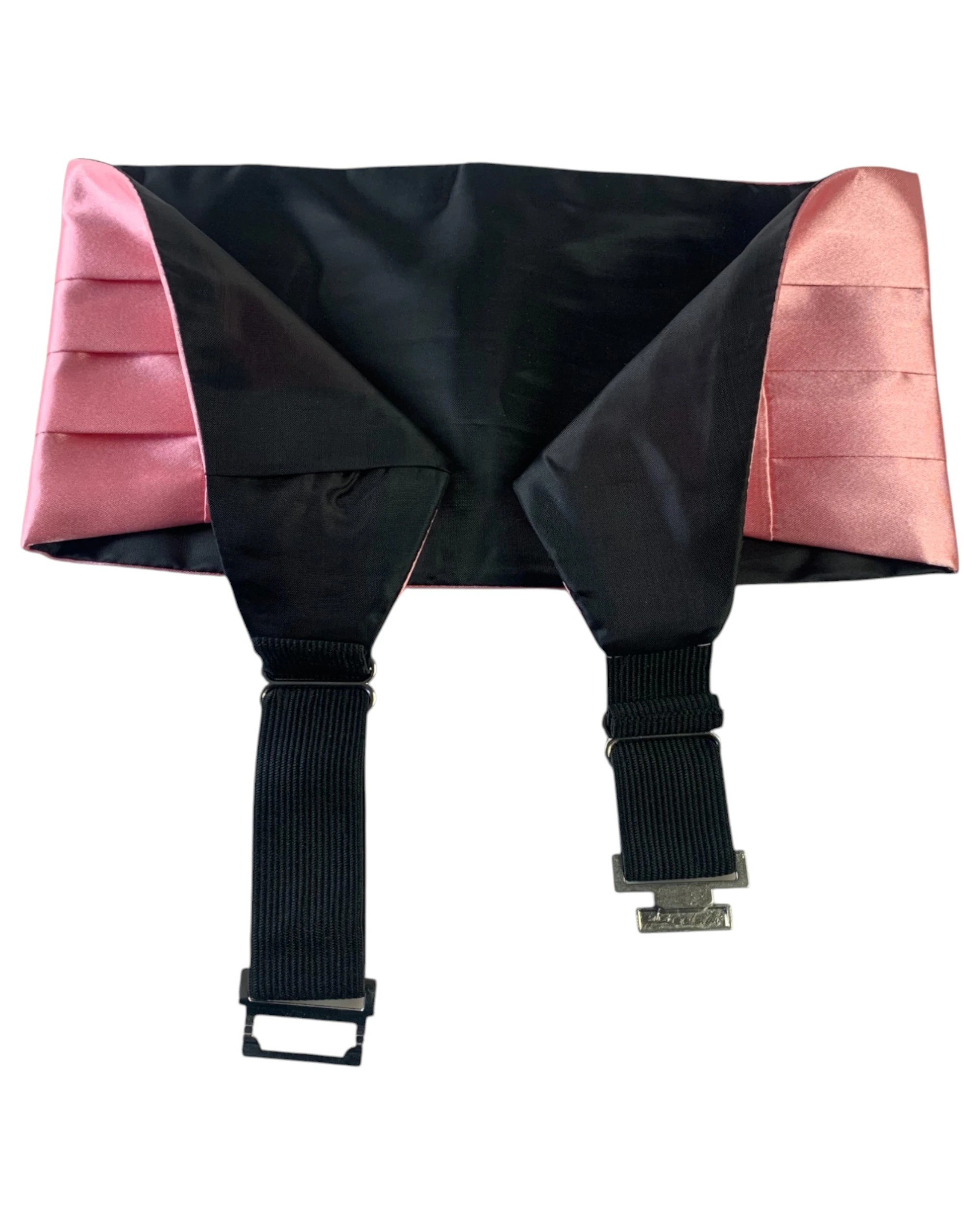 2 Zasel Mens Adjustable Cummerbund - Pink, 2 of 4