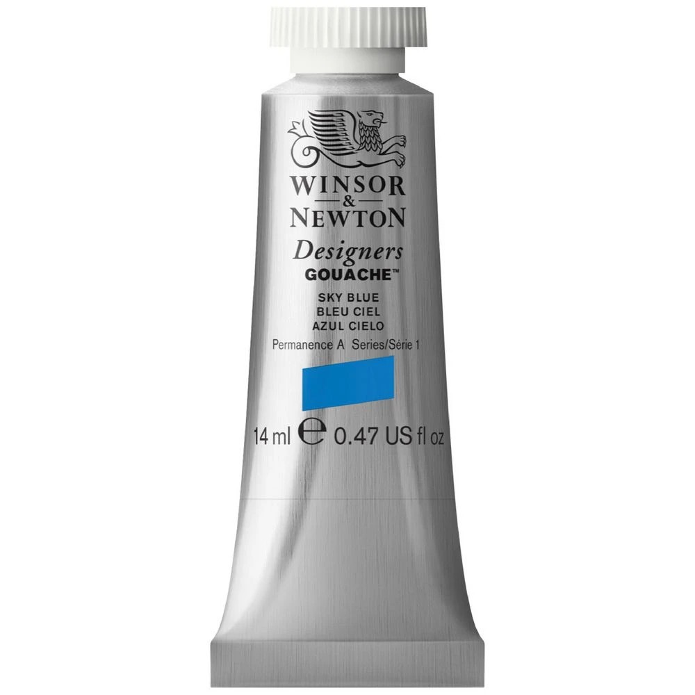 1 Winsor & Newton Designers Gouache 14mL Sky Blue  S1, 1 of 1
