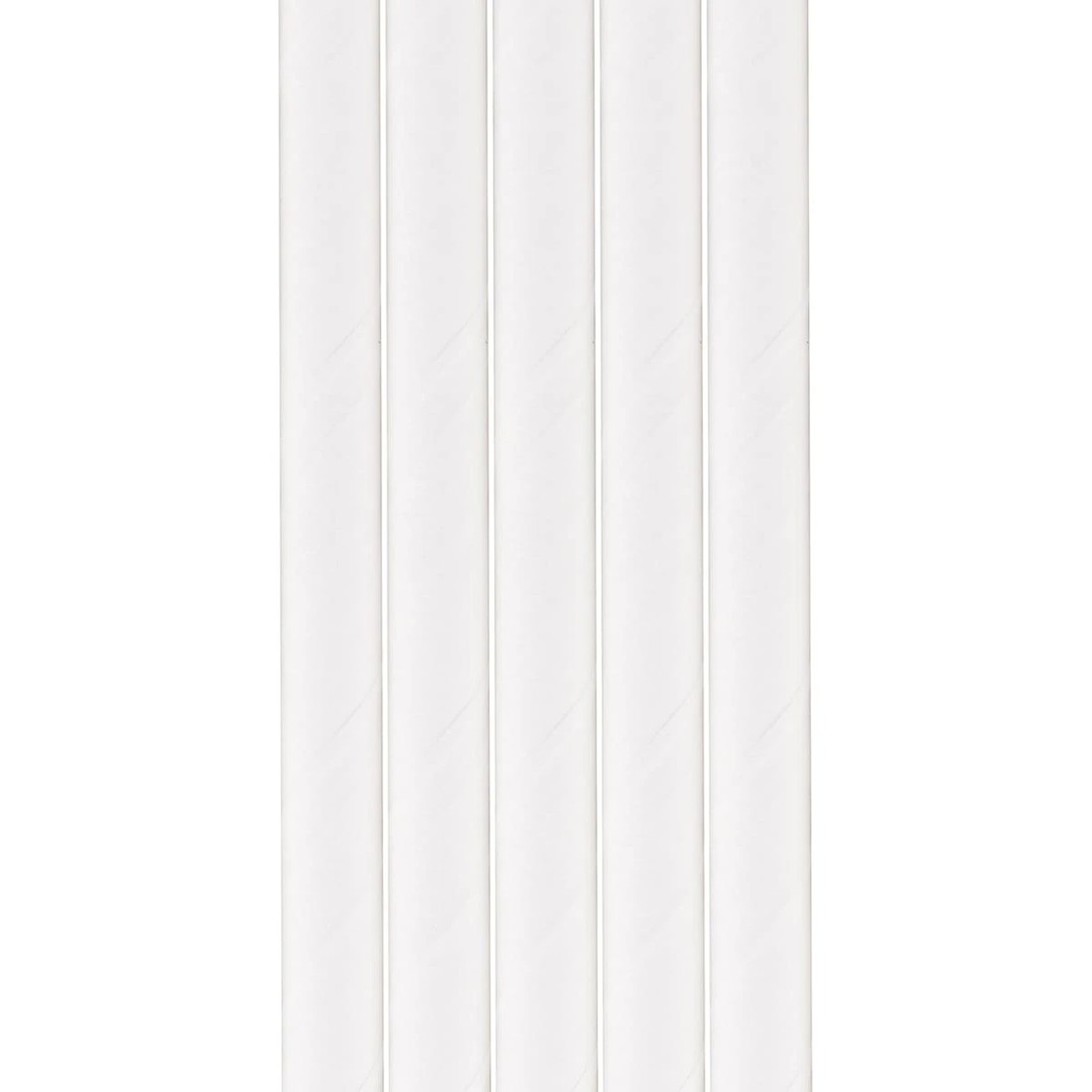 4 100 Pack White Paper Straws, 4 of 6