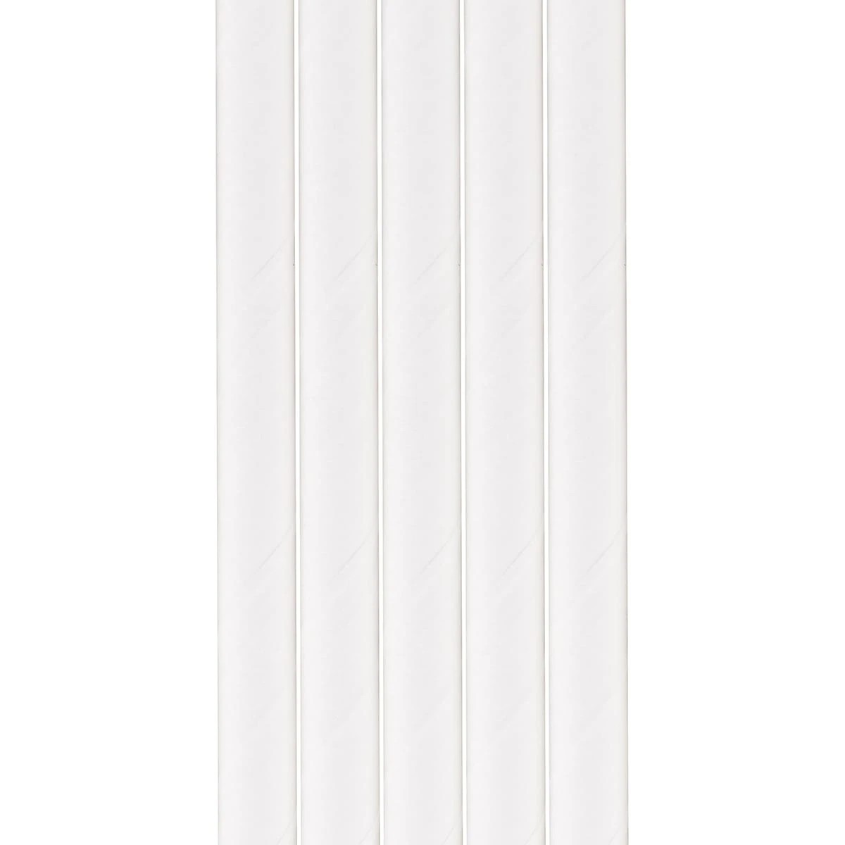 4 100 Pack White Paper Straws, 4 of 6