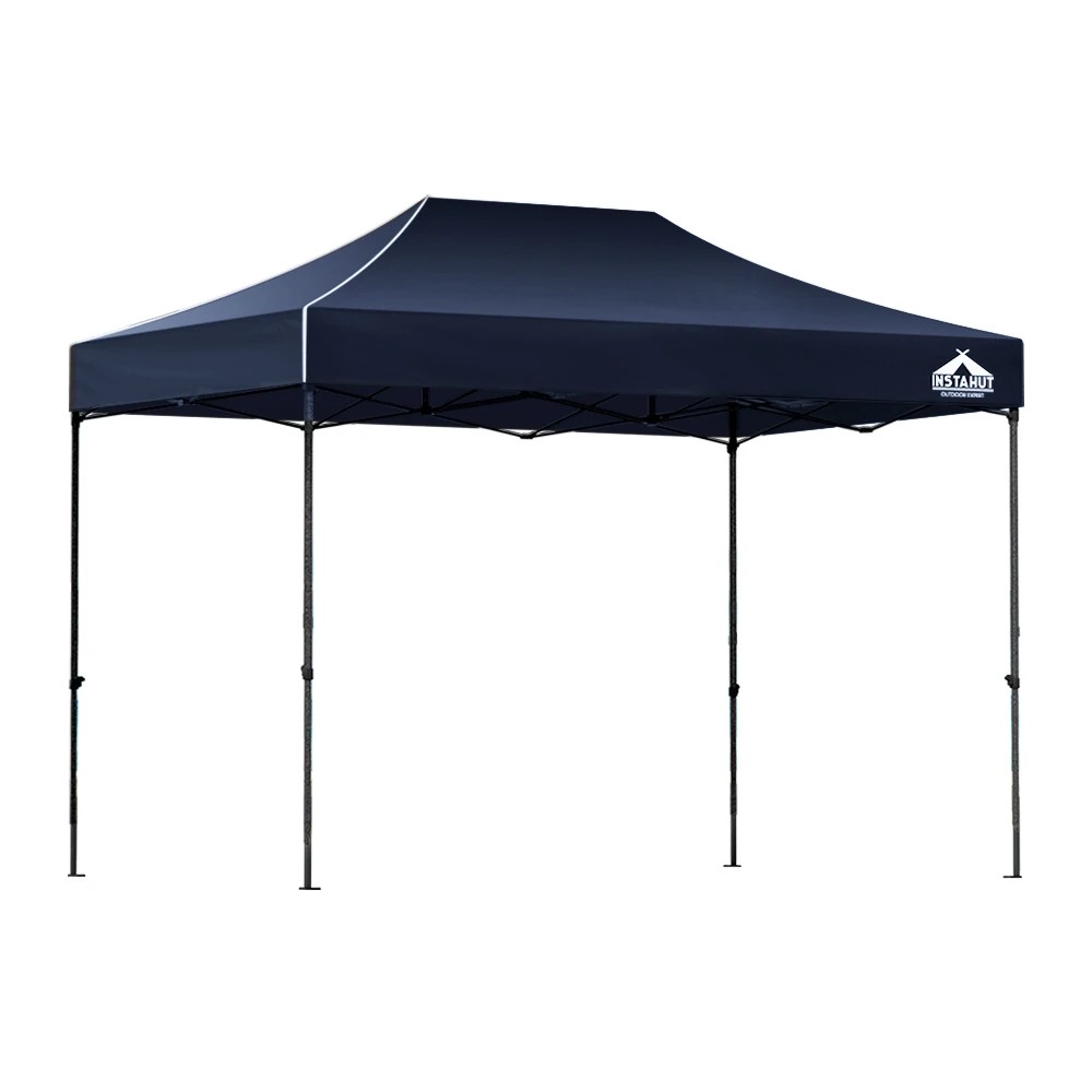 1 Instahut Gazebo Pop Up Marquee 3x4.5m Folding Tent Wedding Outdoor Camping Canopy Gazebos - Blue, 1 of 9