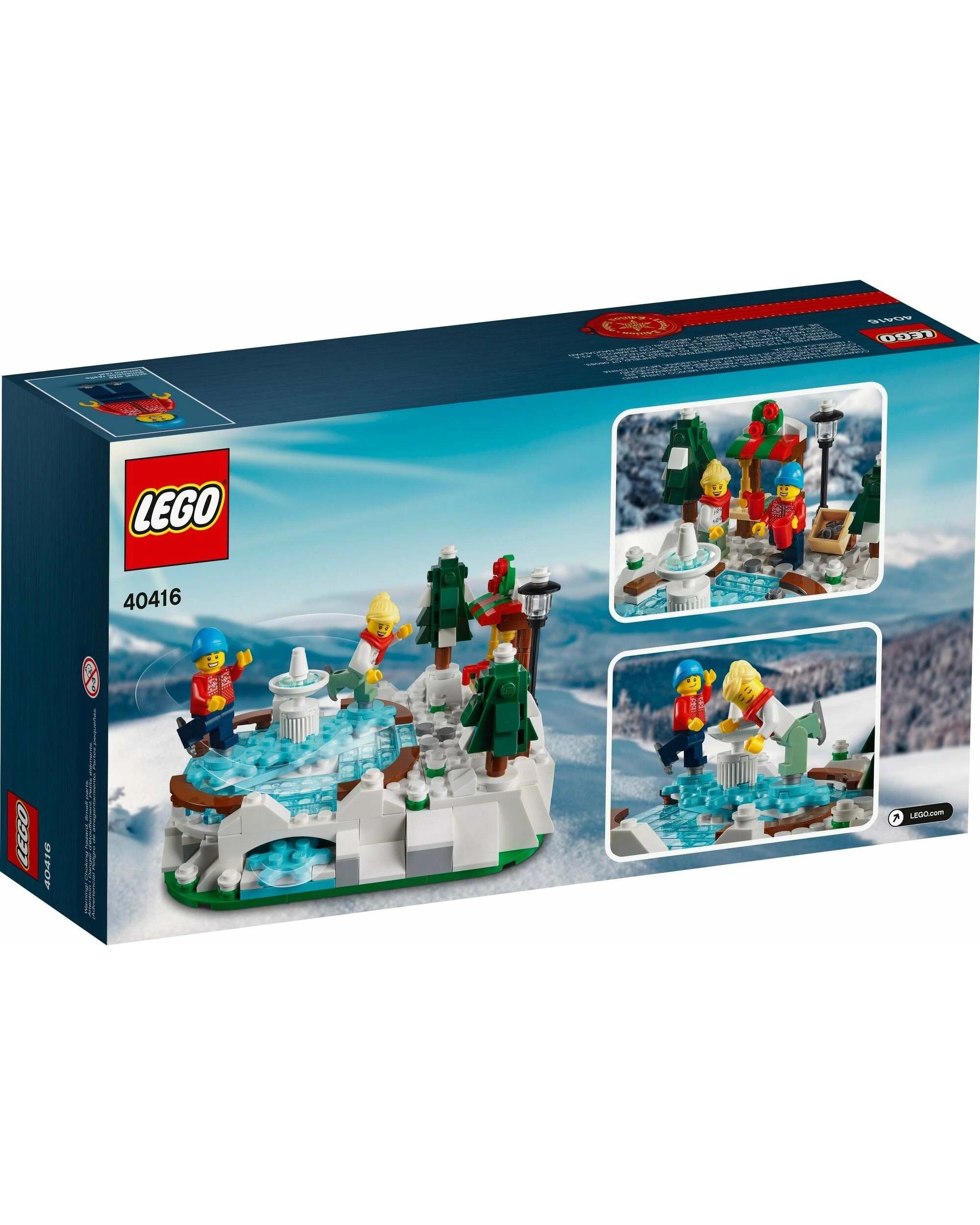 2 LEGO 40416 Ice Skating Rink Christmas Gift Set with Minifigures, 2 of 3