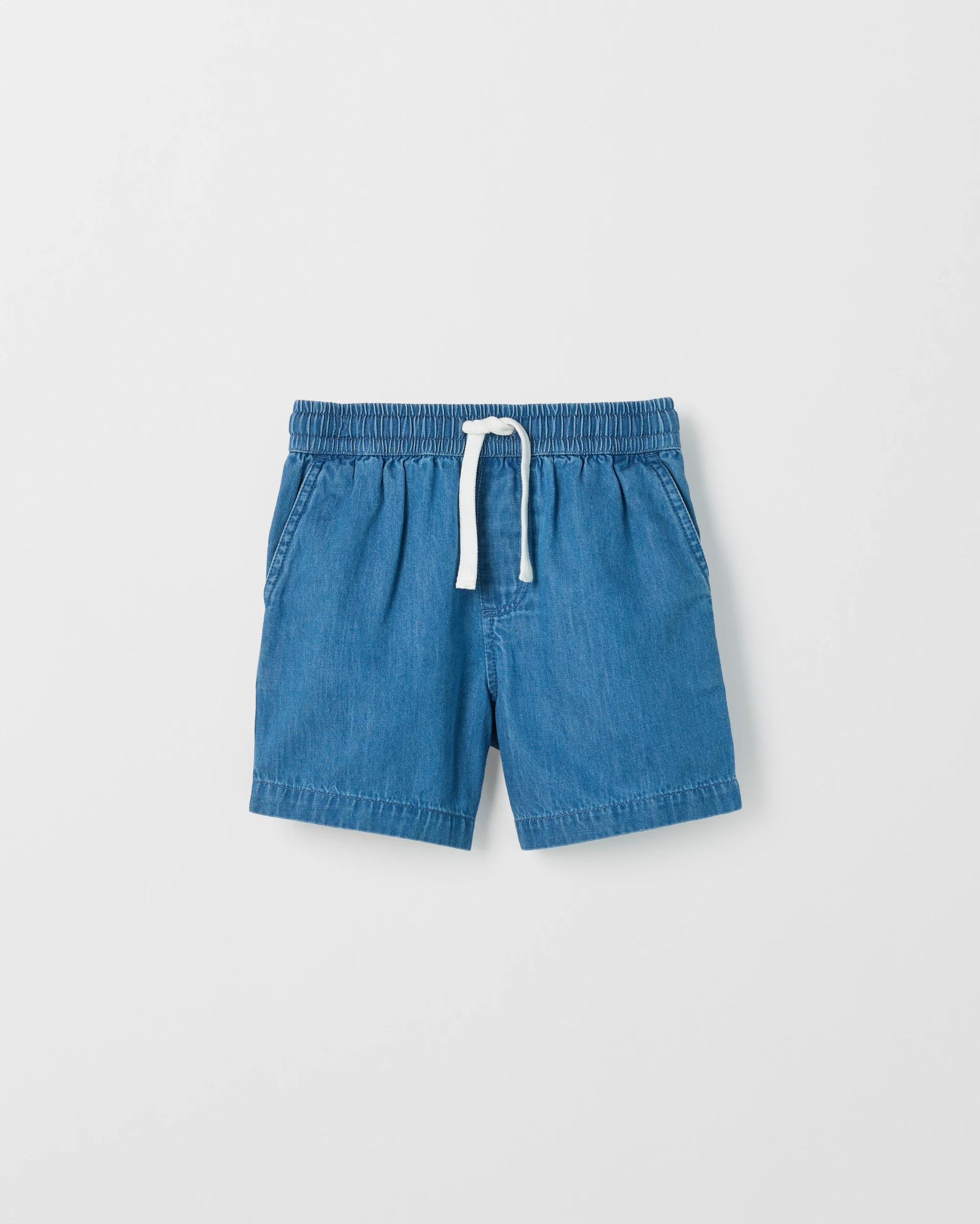 1 Target Kids Chambray Volley Shorts BLUE, 1 of 3