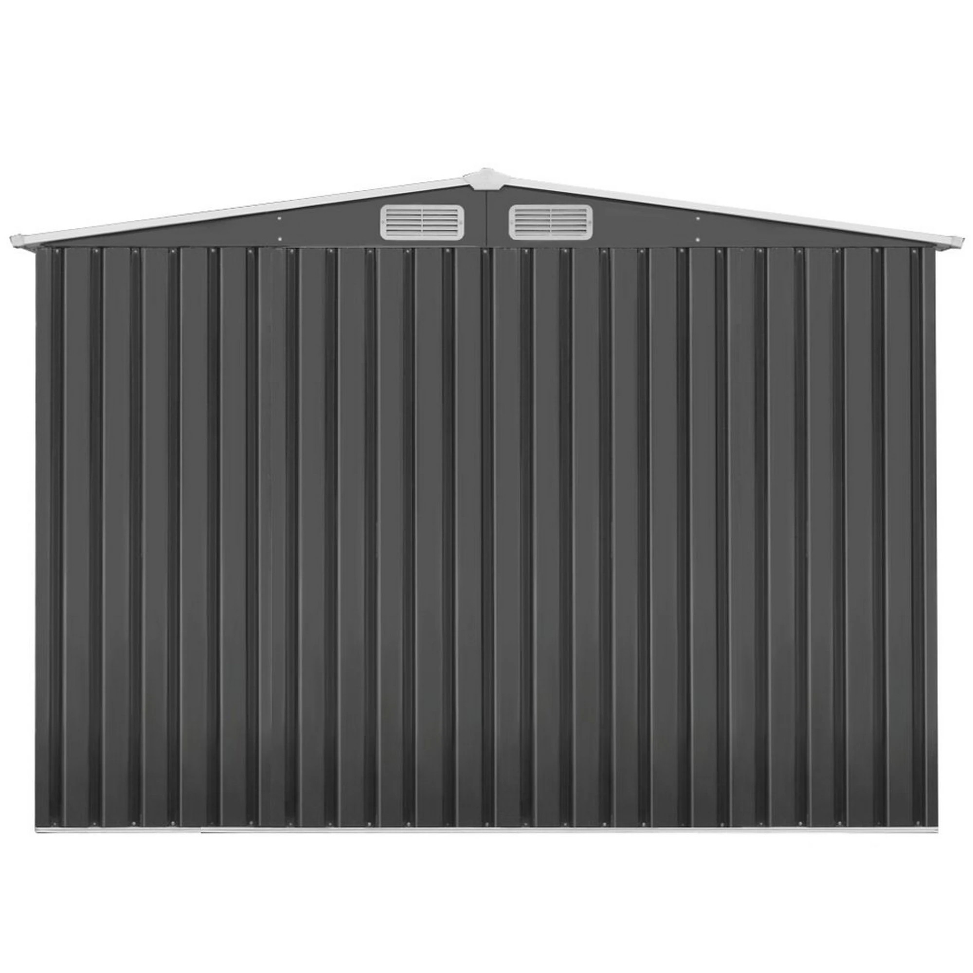 4 Giantz Garden Shed Metal Base Sheds Outdoor Storage Workshop Tool Shelter Sliding Door - Grey, 4 of 8
