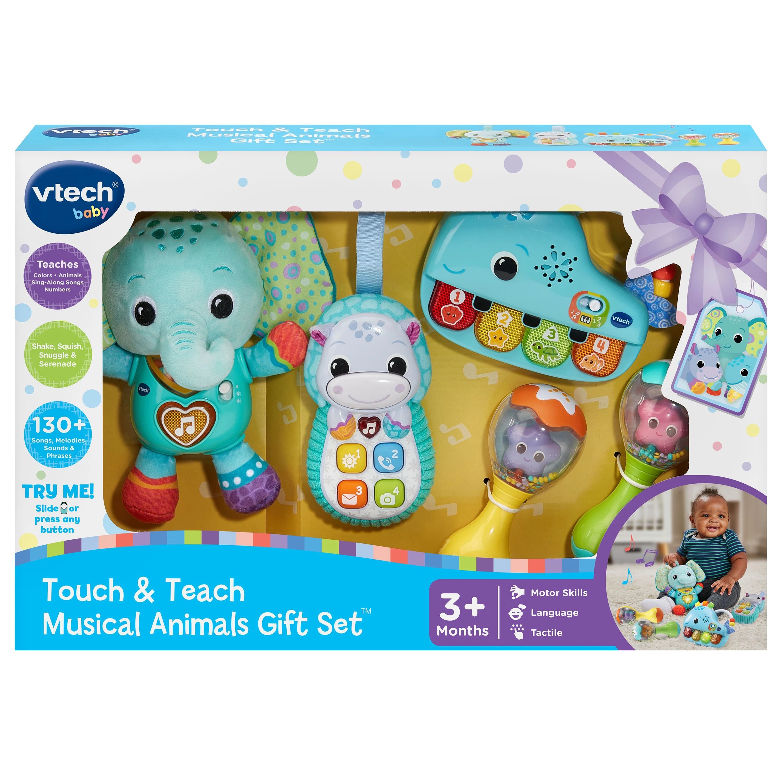 1 VTech Touch & Teach Musical Animals Gift Set - Multi, 1 of 7