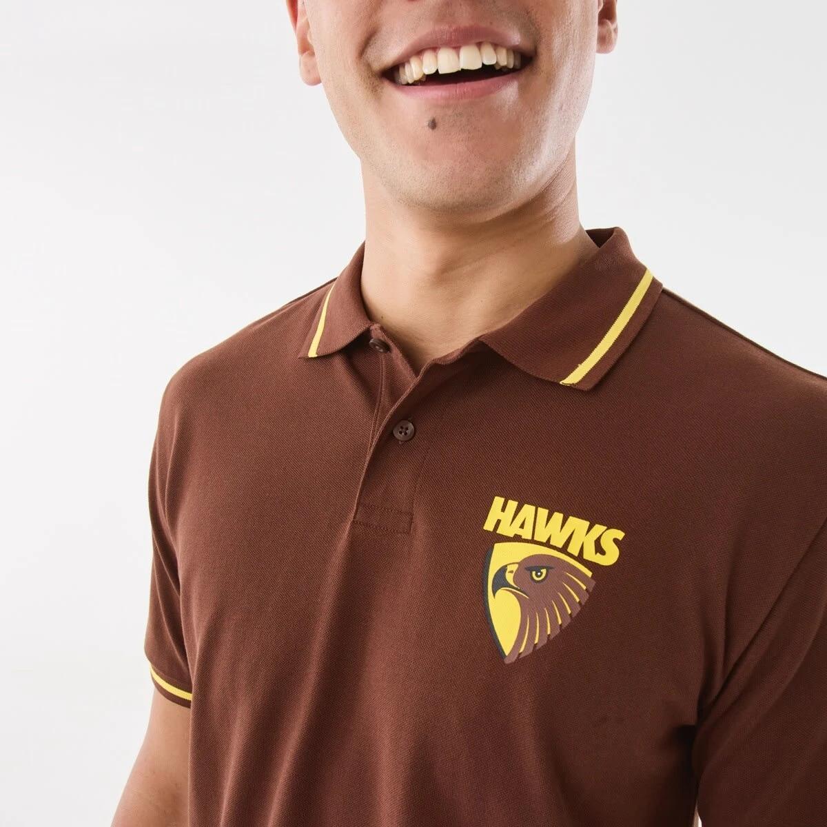 4 Official AFL Adult Polo Shirt Hawthorn, 4 of 6