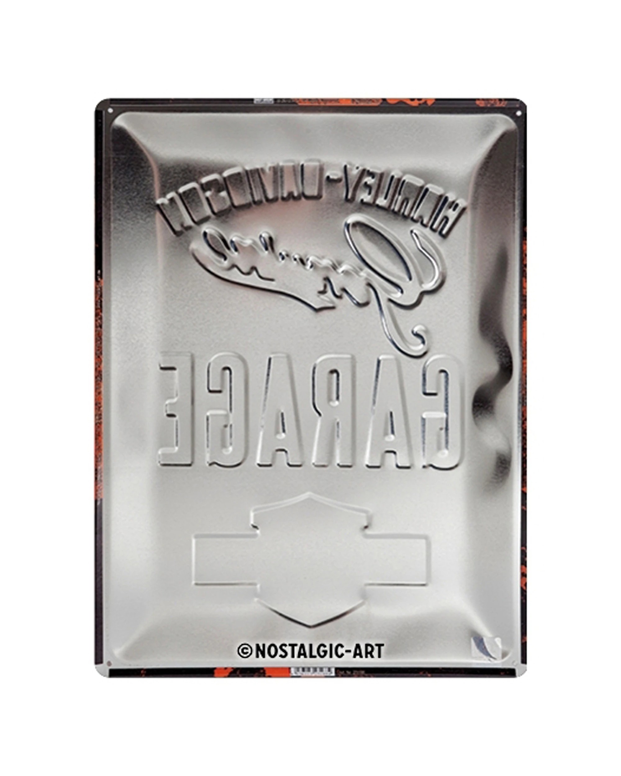 4 Nostalgic-Art Large 30x40cm Metal Wall Art Sign Plaque - Harley-Davidson Garage - Multi, 4 of 5