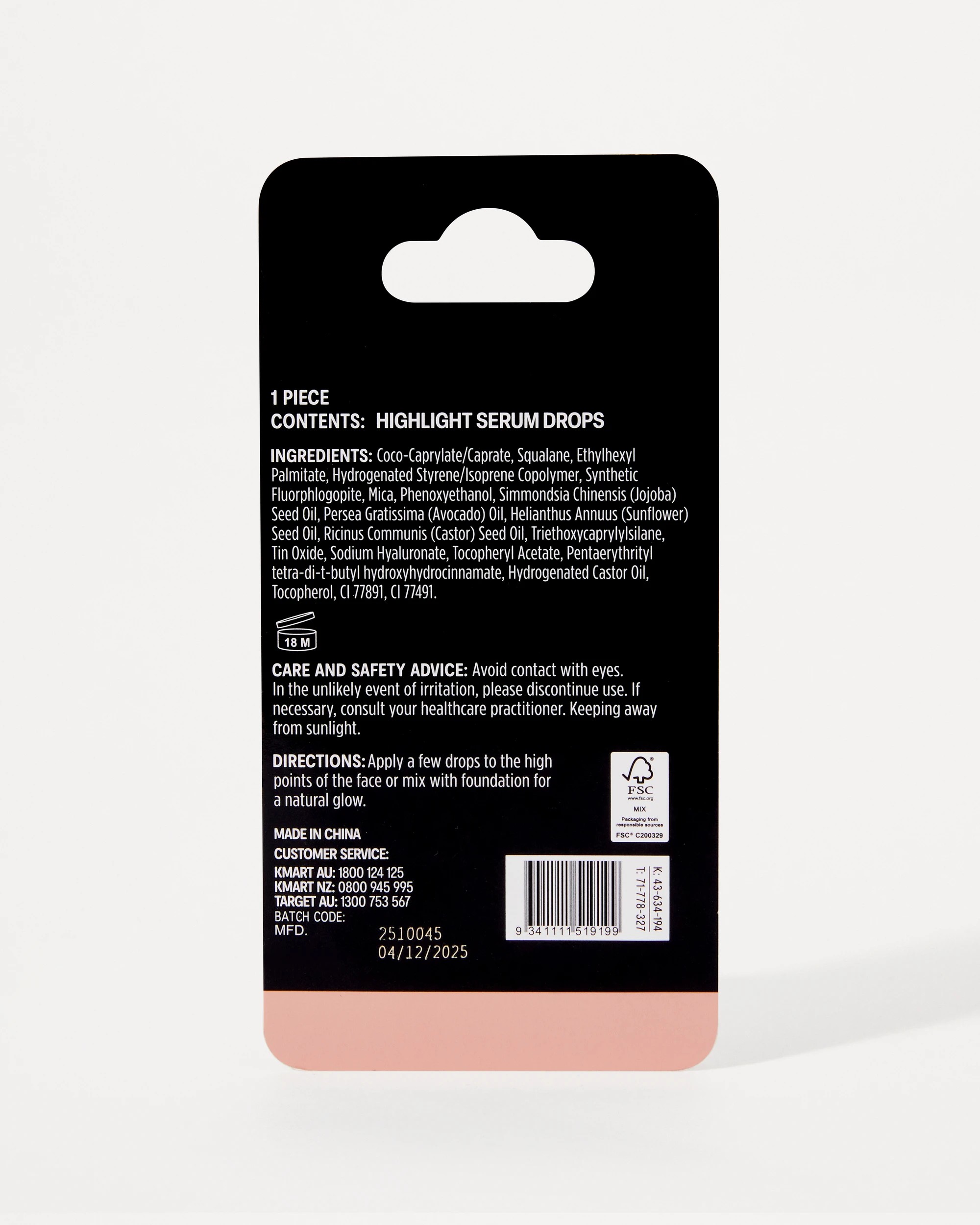 6 OXX Cosmetics Highlight Serum Drops 15ml - Pink Hue, 6 of 6