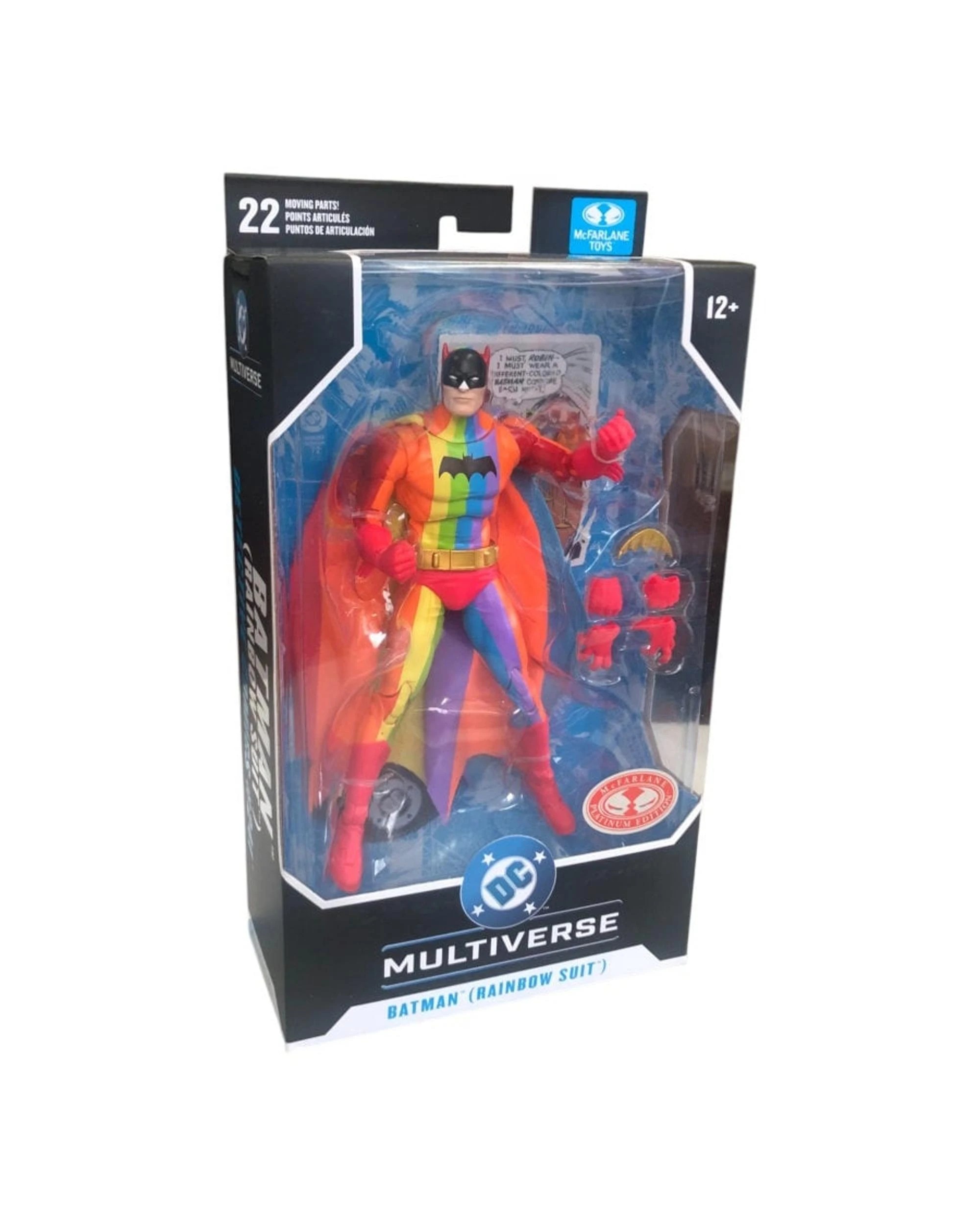 1 DC Multiverse Batman Rainbow Suit Red Platinum Edition 7 inch Action Figure, 1 of 1