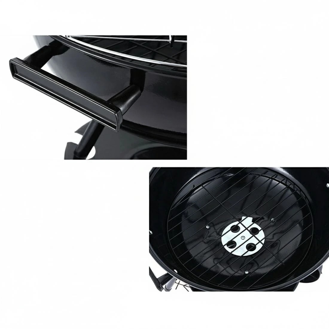 7 Grillz BBQ Grill Smoker - Black, 7 of 7