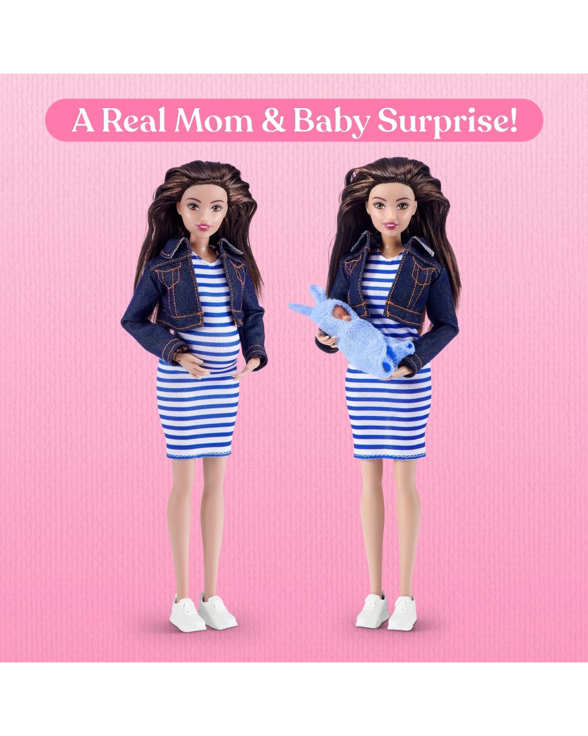 7 ZURU My Mini Baby Mom & Baby Surprise Doll Set, 7 of 10