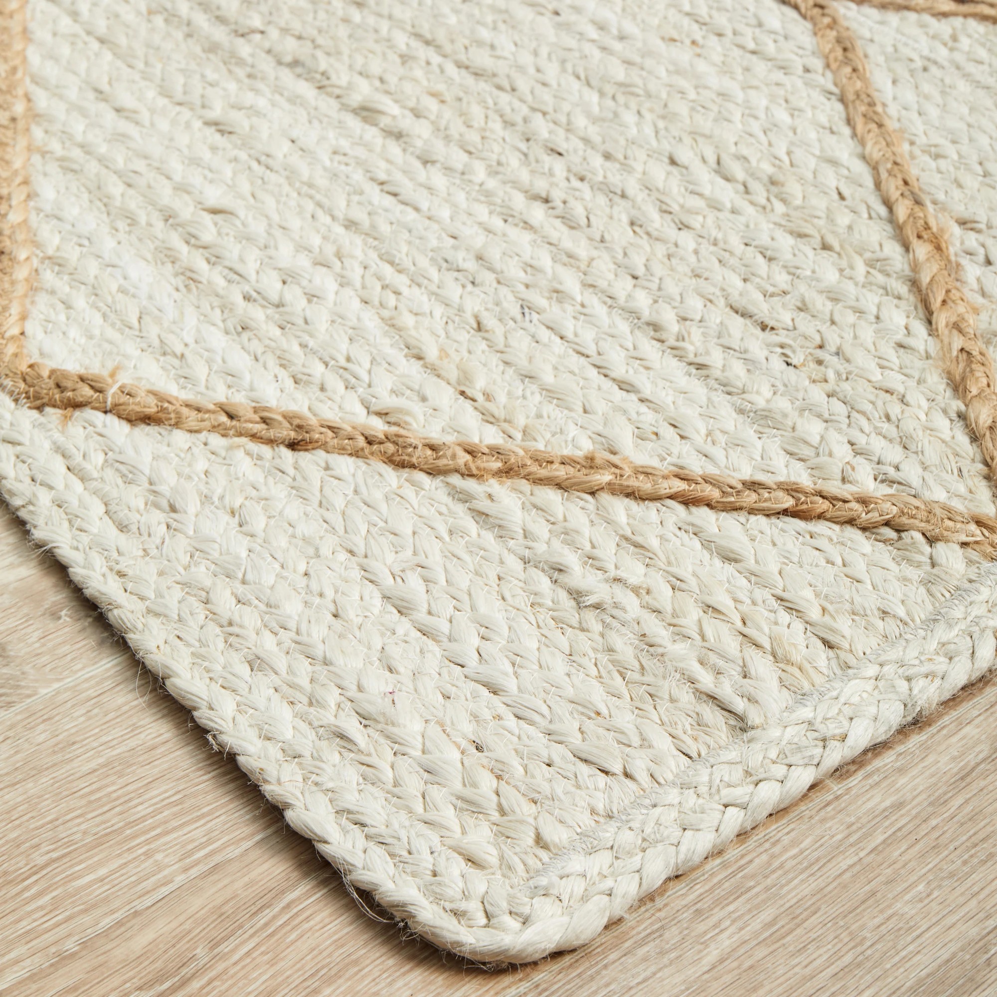 5 Common Ground Rugs Drift 222 220x150cm - Medium Jute Rug - Natural, 5 of 8