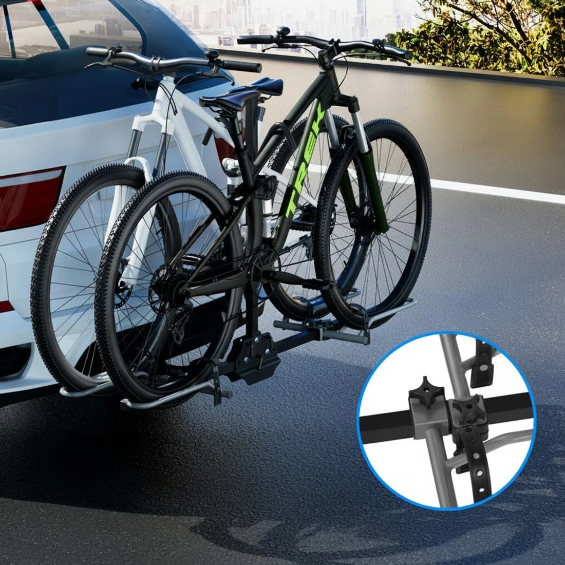 4 Giantz 2-Bike Hitch Mount Foldable Platform Carrier (2") - Black, 4 of 7