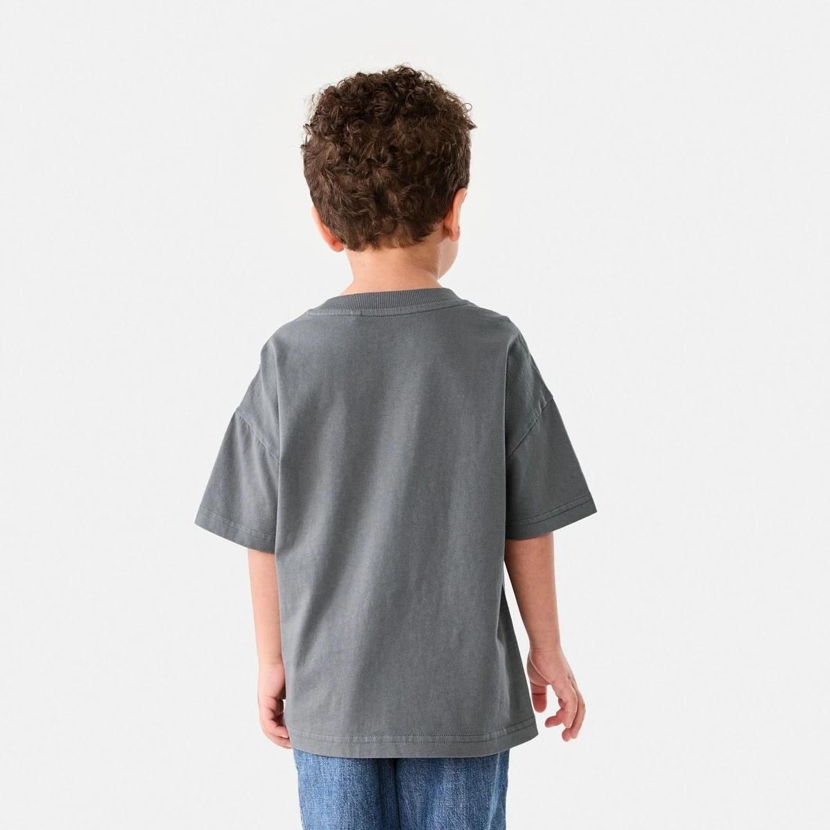 2 Oversized Washed T-shirt WASHED GRAY, 2 of 7