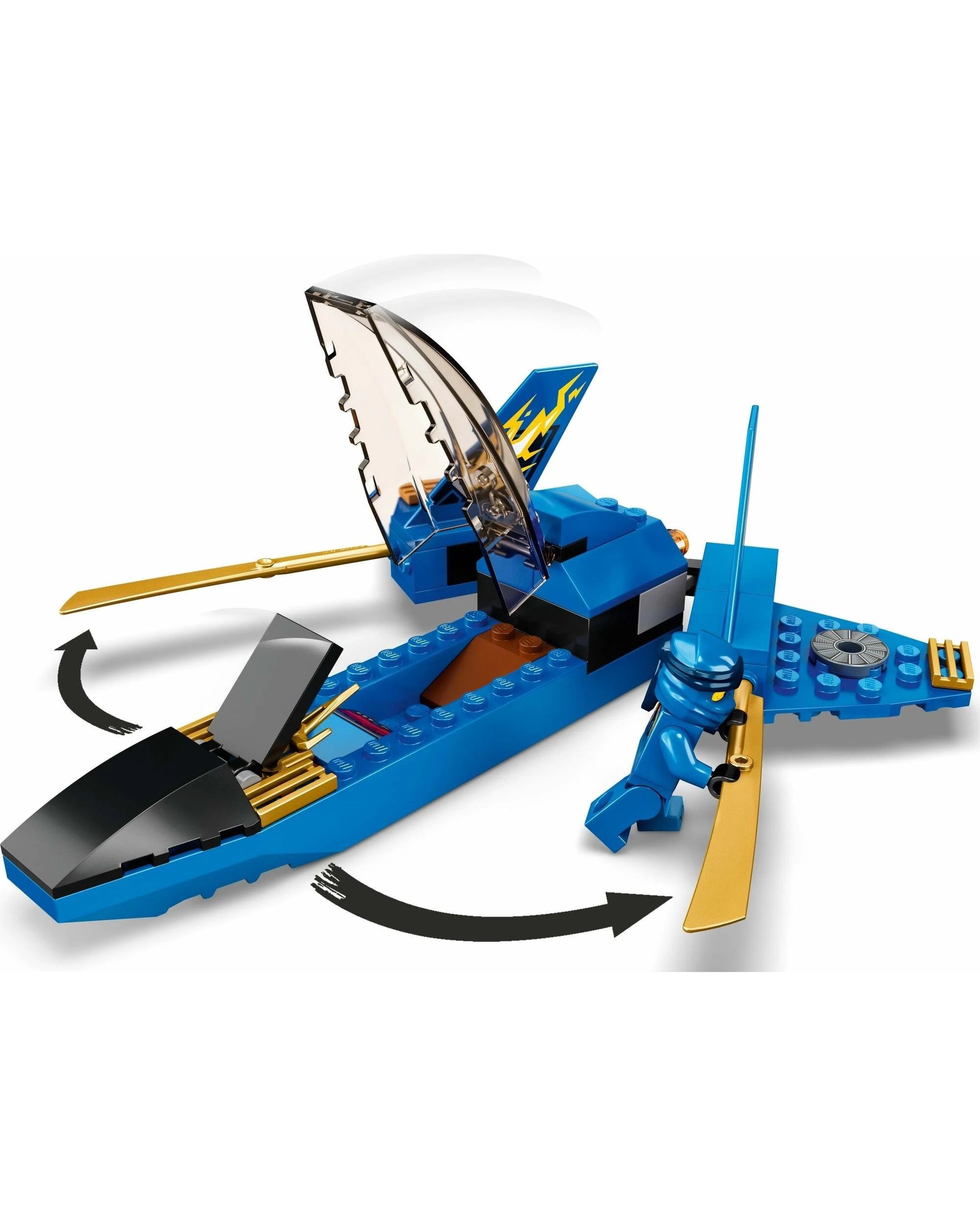 5 LEGO NINJAGO 71703 Legacy Storm Fighter Battle Toy Jet Set, 5 of 5