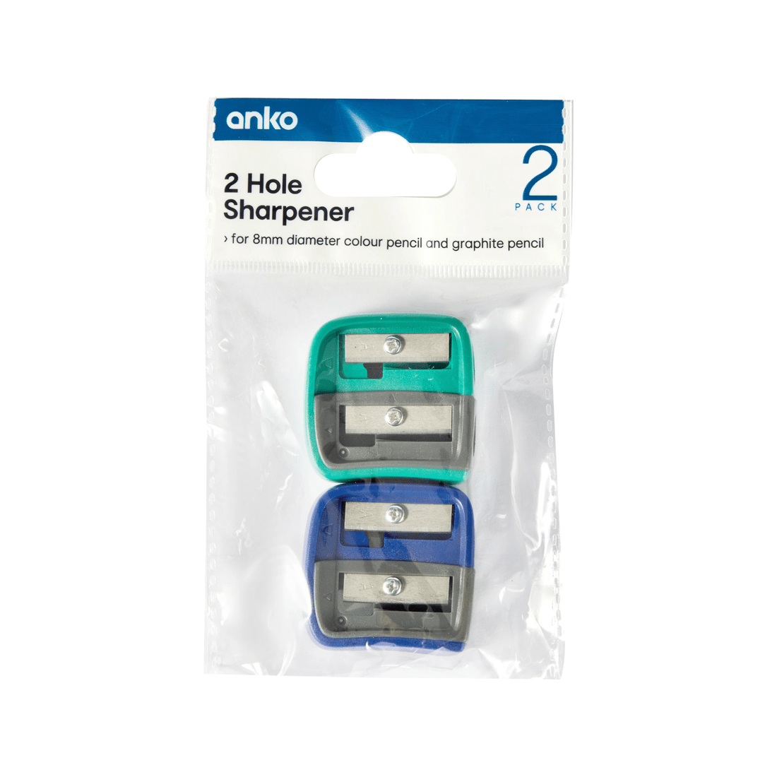 1 2 Pack 2 Hole Sharpener, 1 of 4
