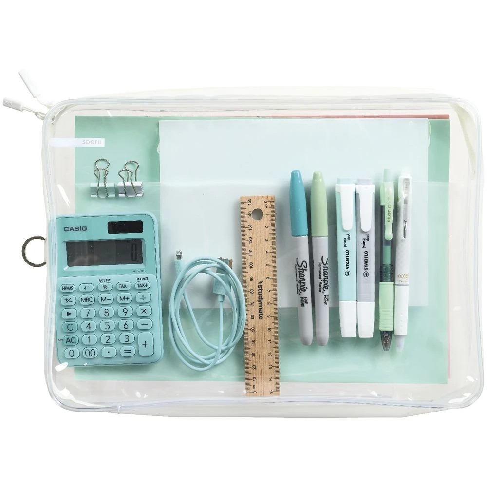 3 Soeru Box Pencil Case A4 Clear, 3 of 4