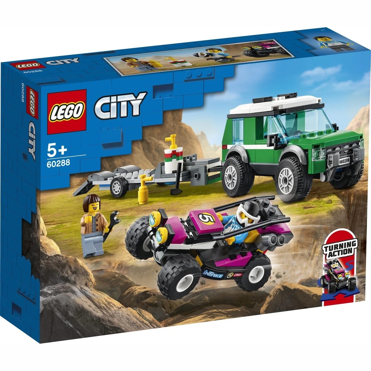 1 LEGO City Great Vehicles Race Buggy Transporter 60288, 1 of 9
