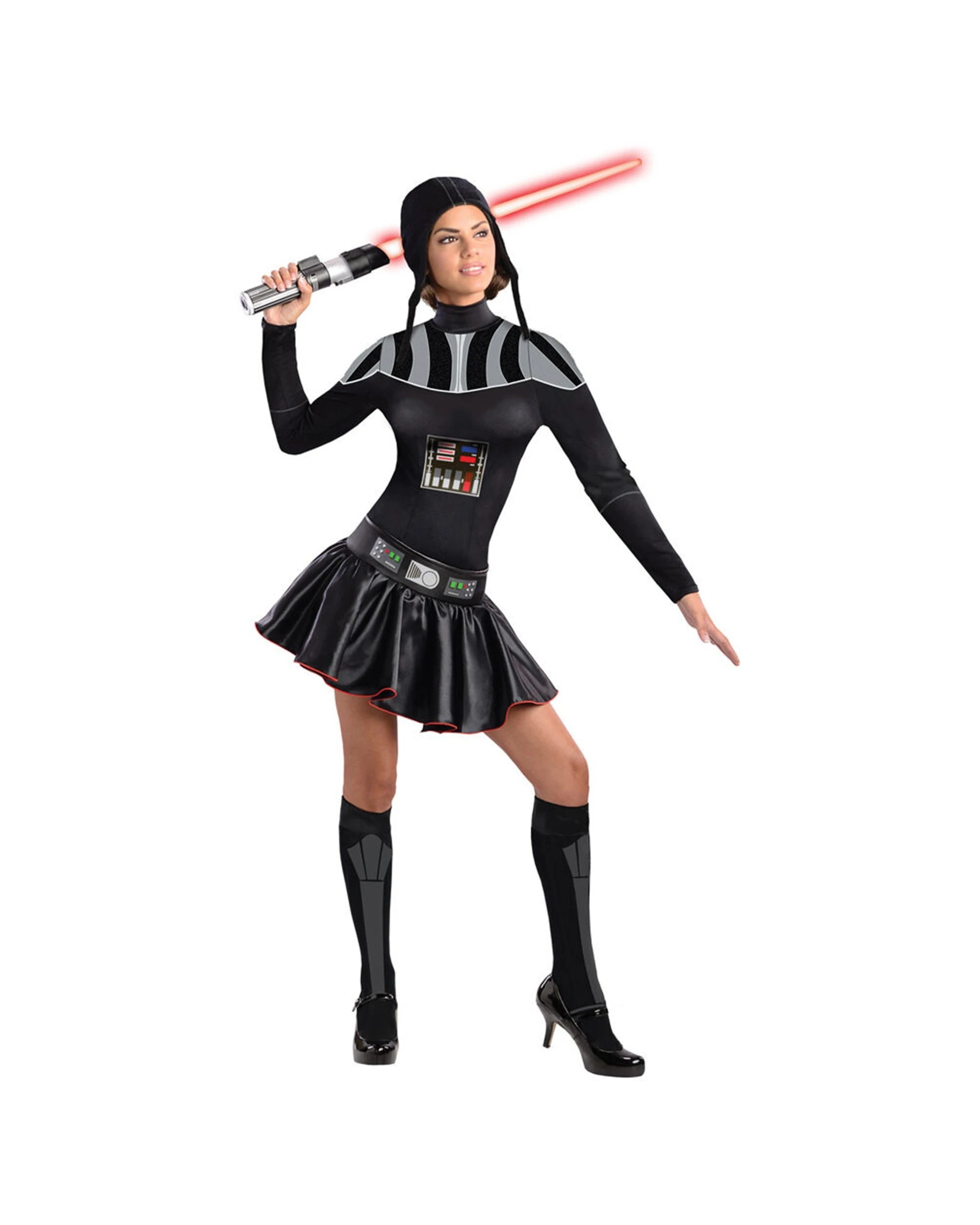 1 Star Wars Darth Vader Female Womens Dress Up Costume Size L - Black, 1 of 4