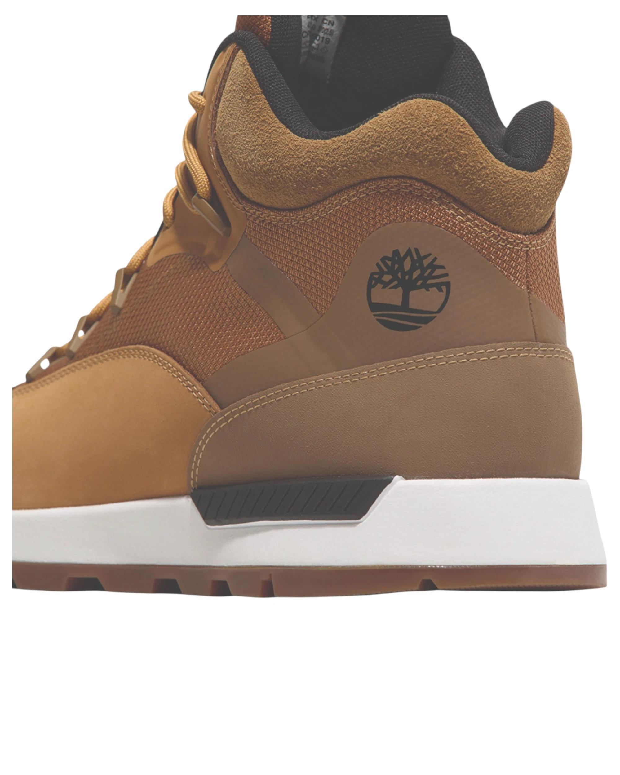 5 Timberland Mens Sprint Trekker Mid Lace-Up Sneakers Brown Shoes BROWN, 5 of 8