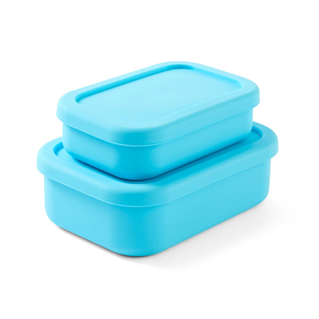4 2 Pack Blue Silicone Snack Box, 4 of 10