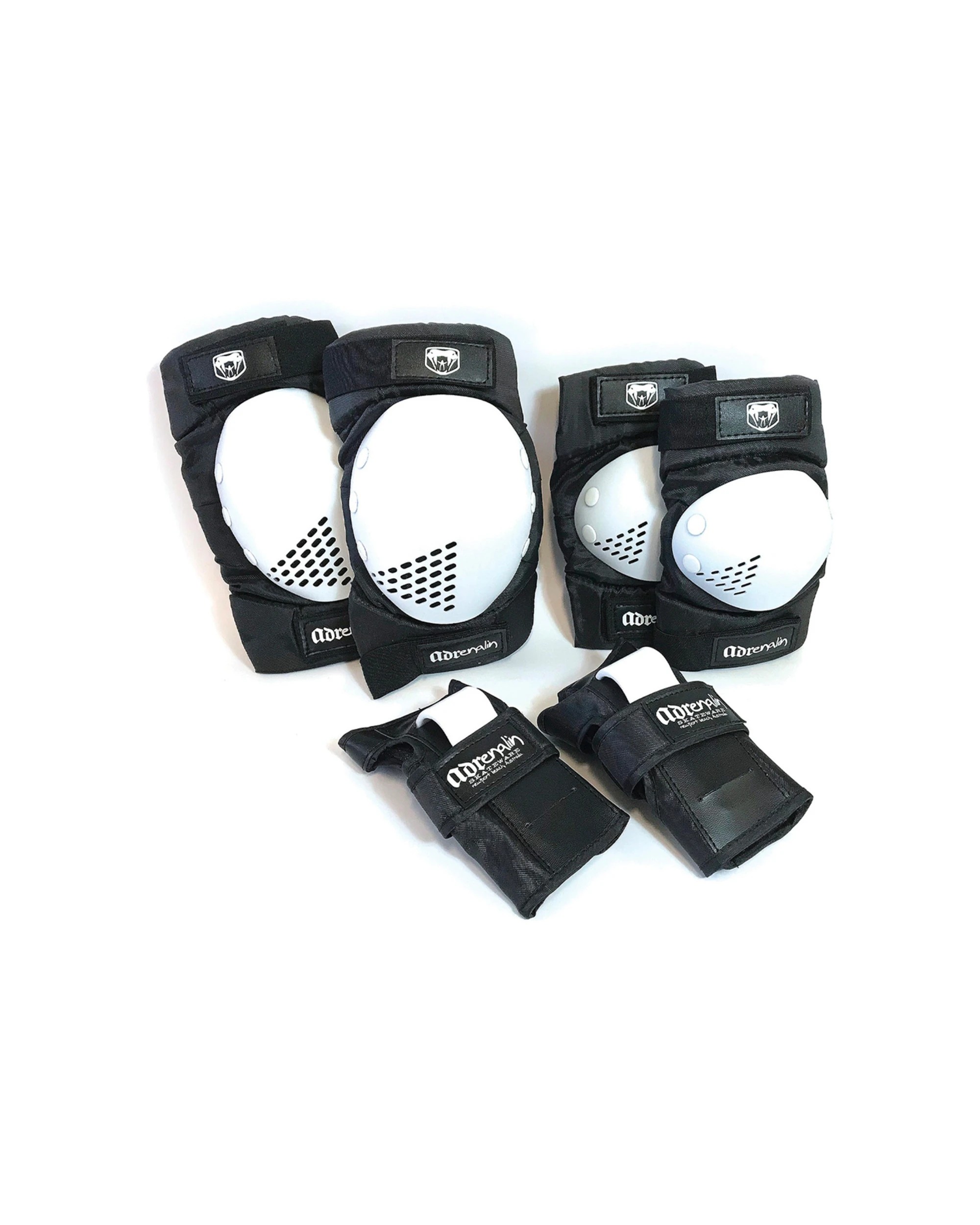 1 6pc Adrenalin Skateboard & Scooter Protection Set Adult XL - White, 1 of 1